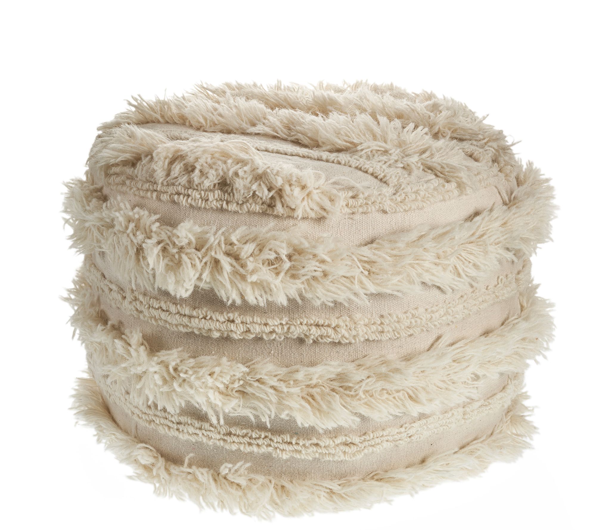 Ox Bay Trading & Supply Co. Faux-Fur Pouf