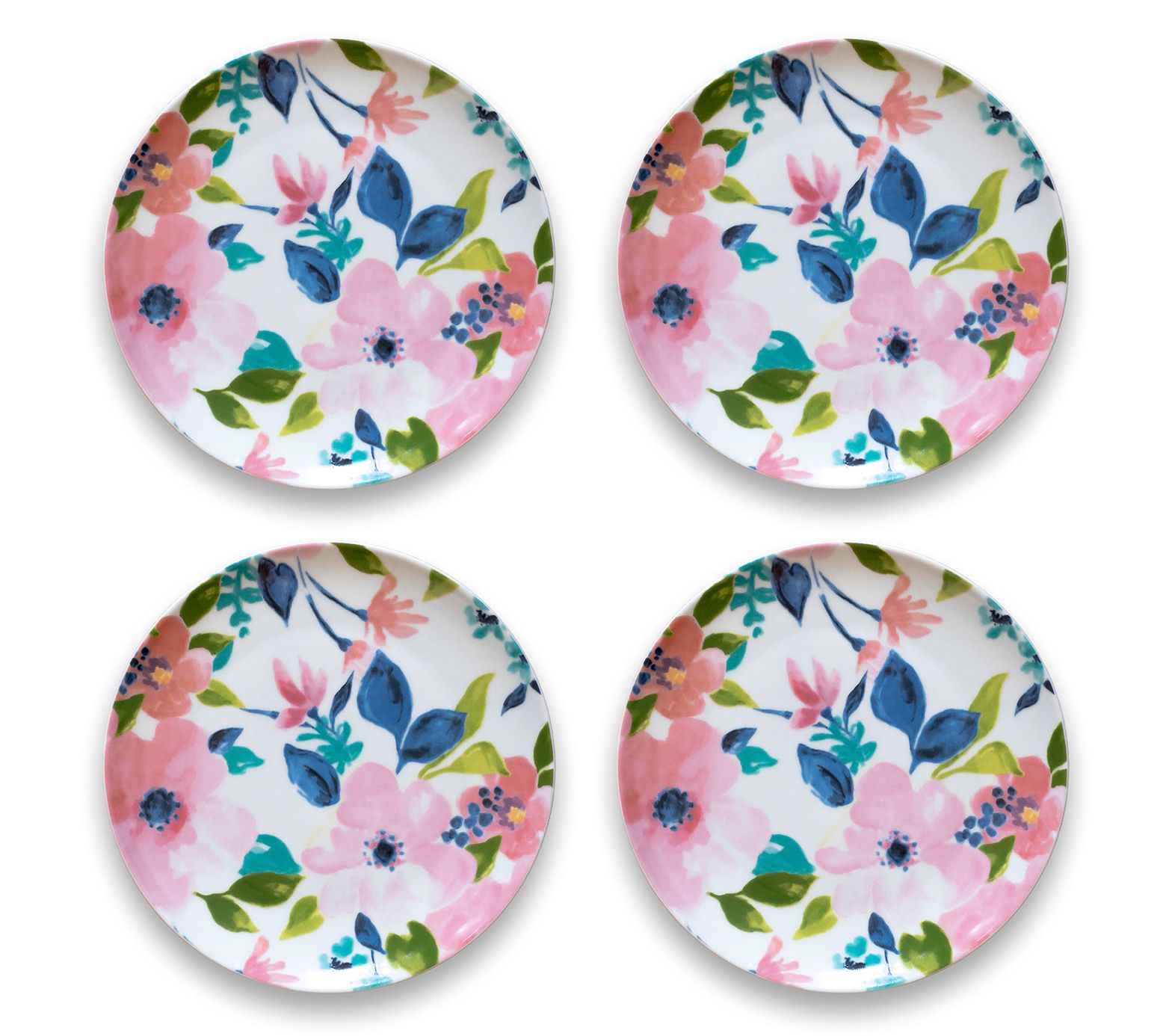 TarHong Set of 4 Bloom Ceramic Salad Plates