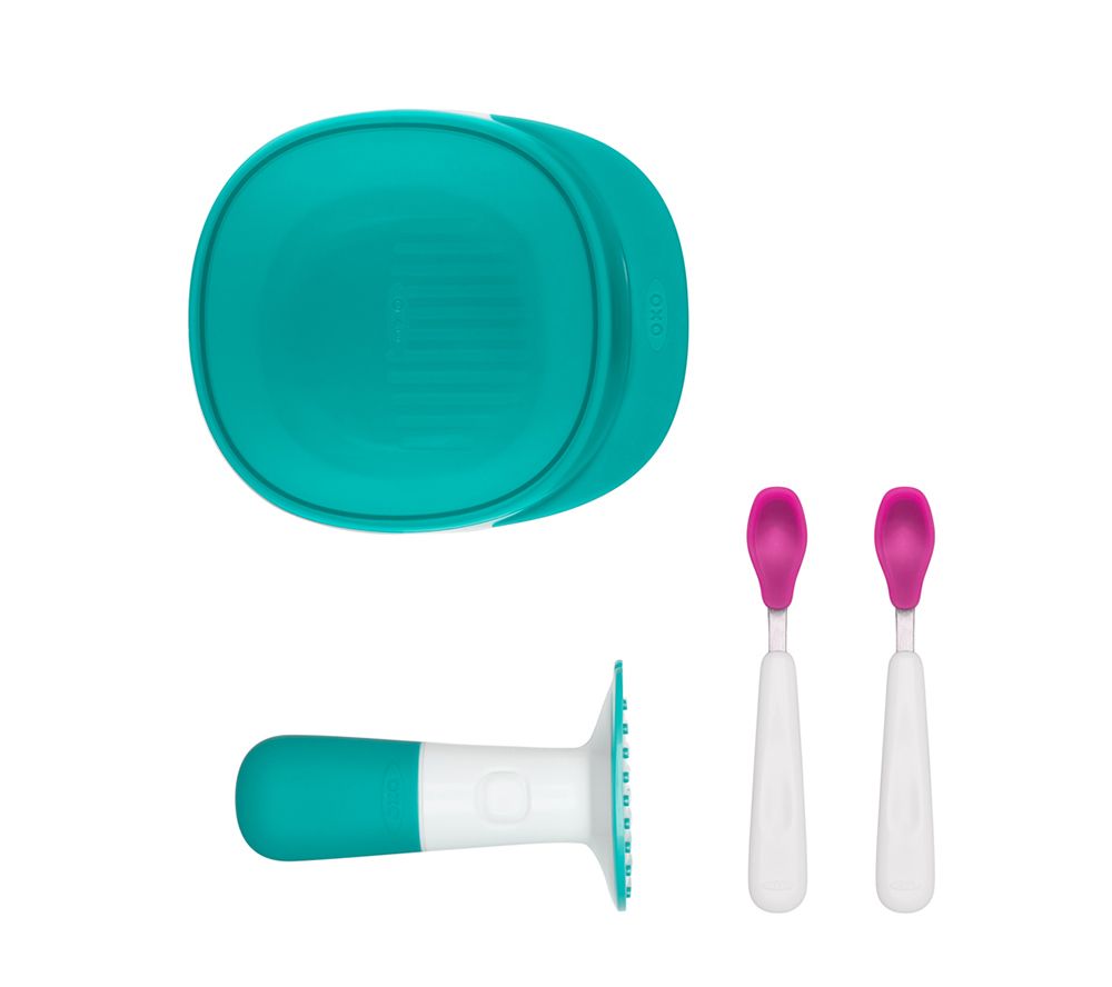 OXO Tot Food Masher and Feeding Spoon Set