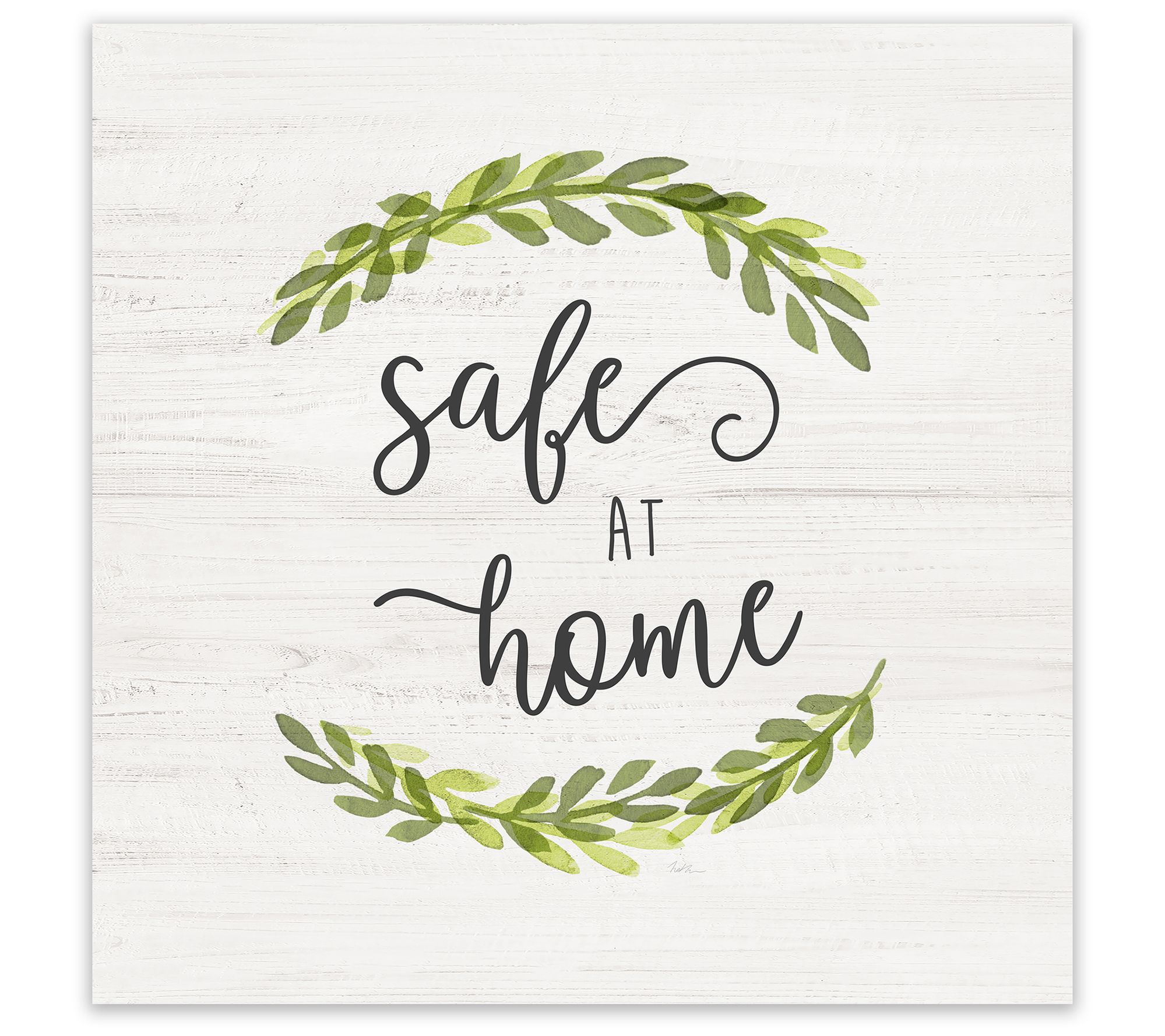 Courtside Market Safe At Home 24x24 Canvas WallArt