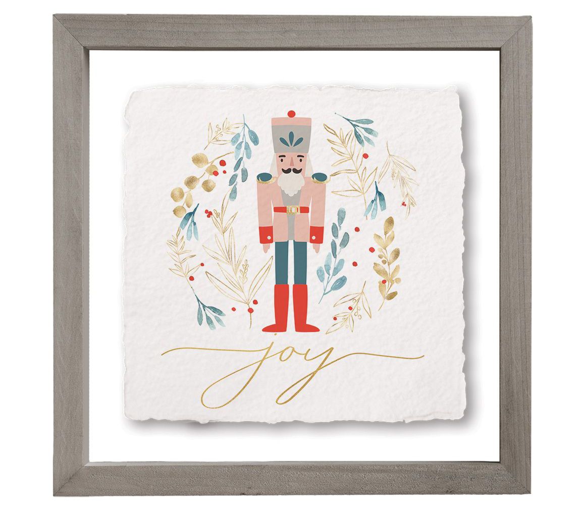 Sincere Surroundings 10" Joy Nutcracker Floatin g Frame Art