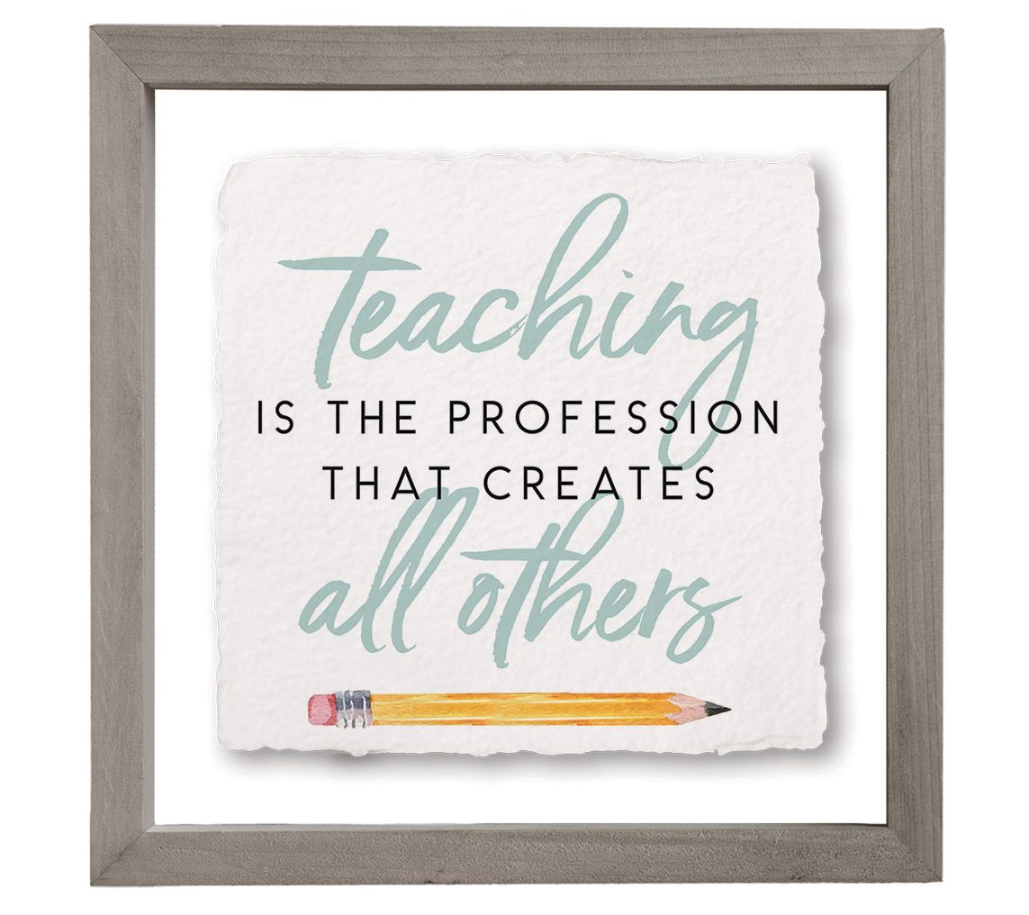 Sincere Surroundings. 10" Teaching Profession.Floating Frame