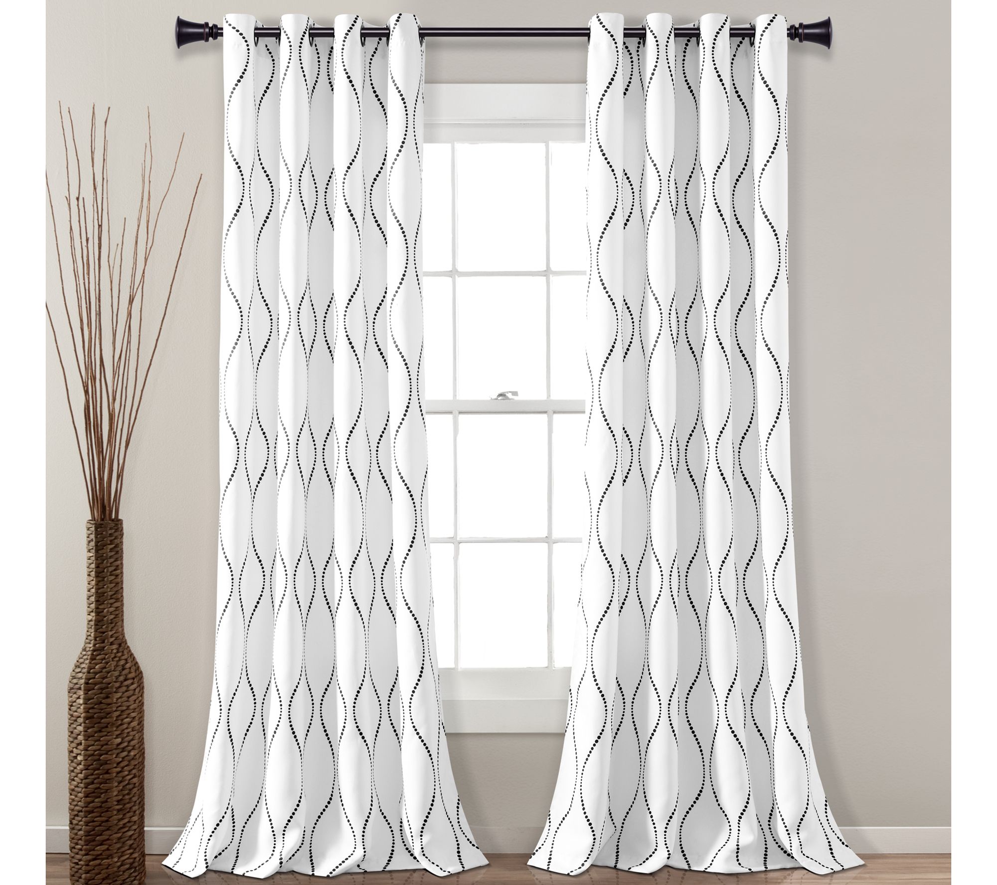 Swirl Light Filter 84x52 Set by Lush Decor