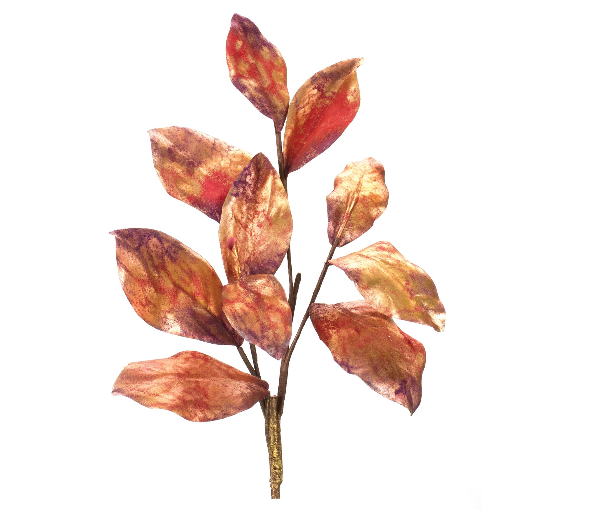 Melrose Metallic Harvest Leaf Spray (Set of 2)