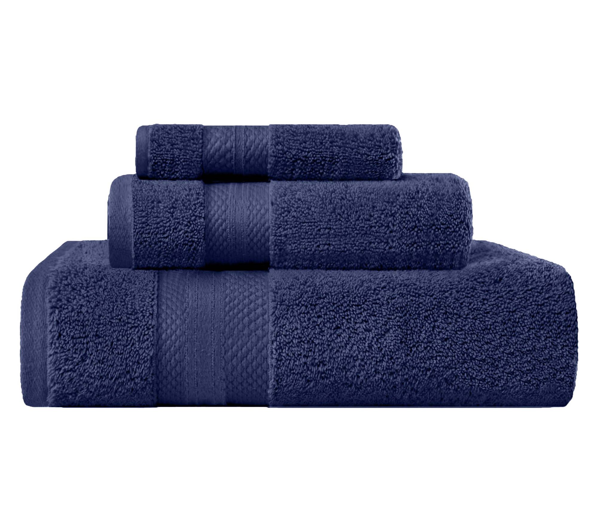 Superior Turkish Cotton Ultra-Plush Solid 3-Piece Towel Set