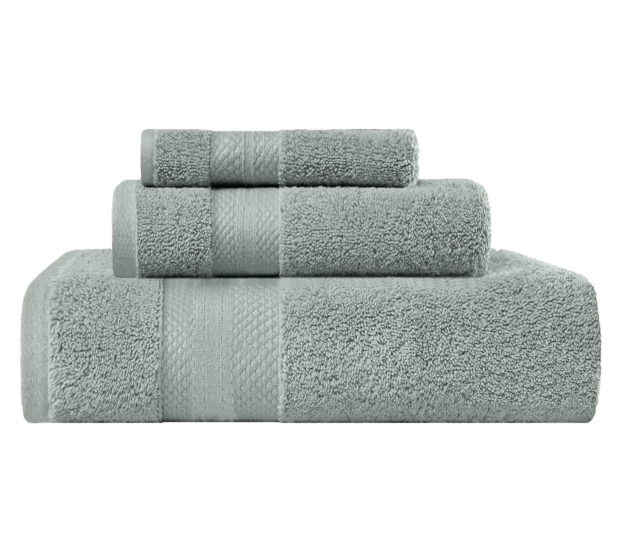 Superior Turkish Cotton Ultra-Plush Solid 3-Piece Towel Set