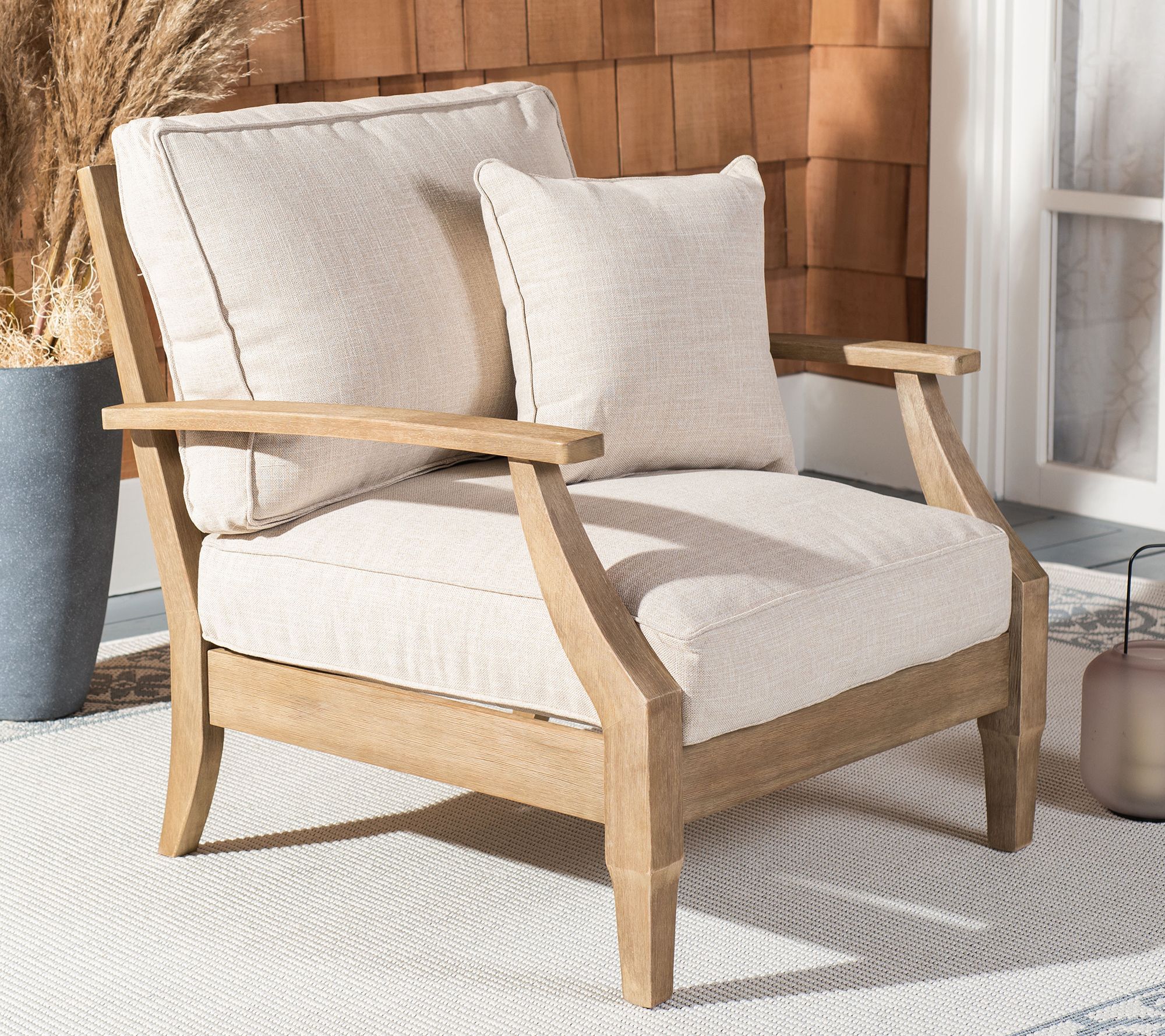 Safavieh Martinique Wood Patio Armchair