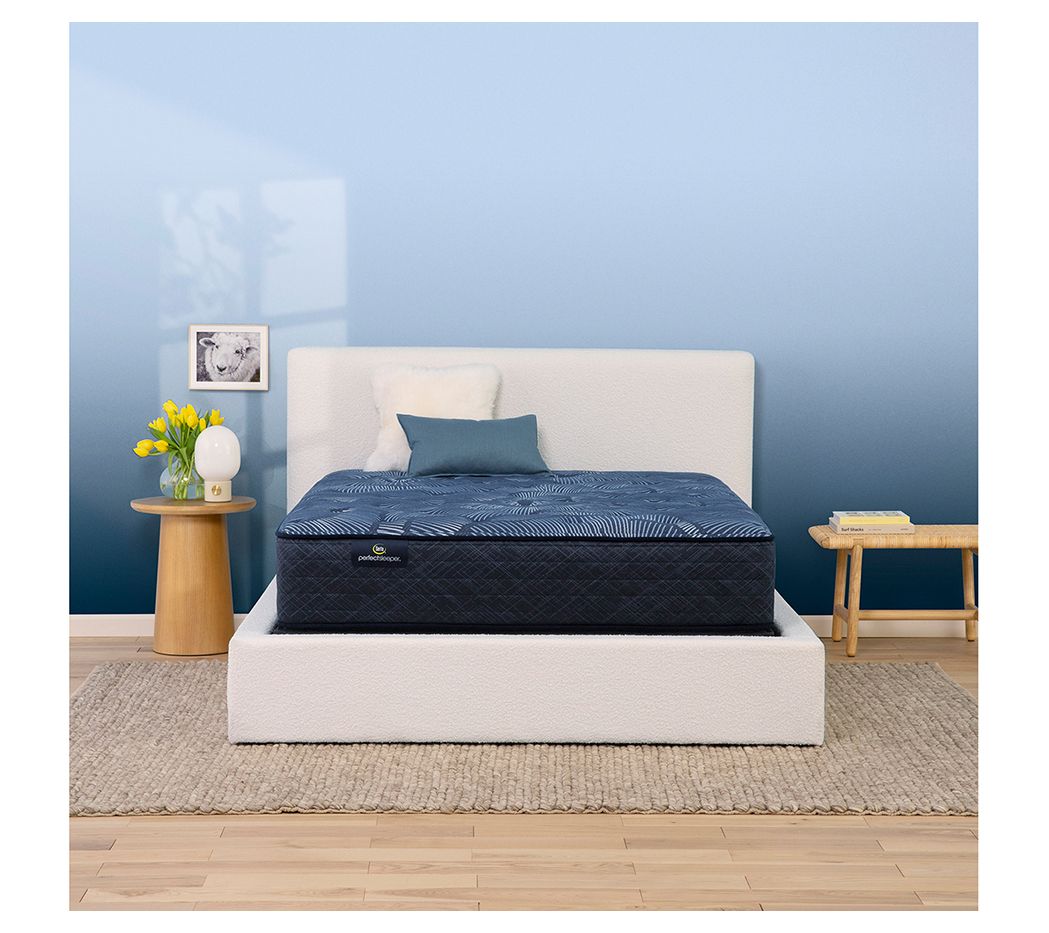 Serta Cobalt Calm 13.25" Plush Mattress Set -Full