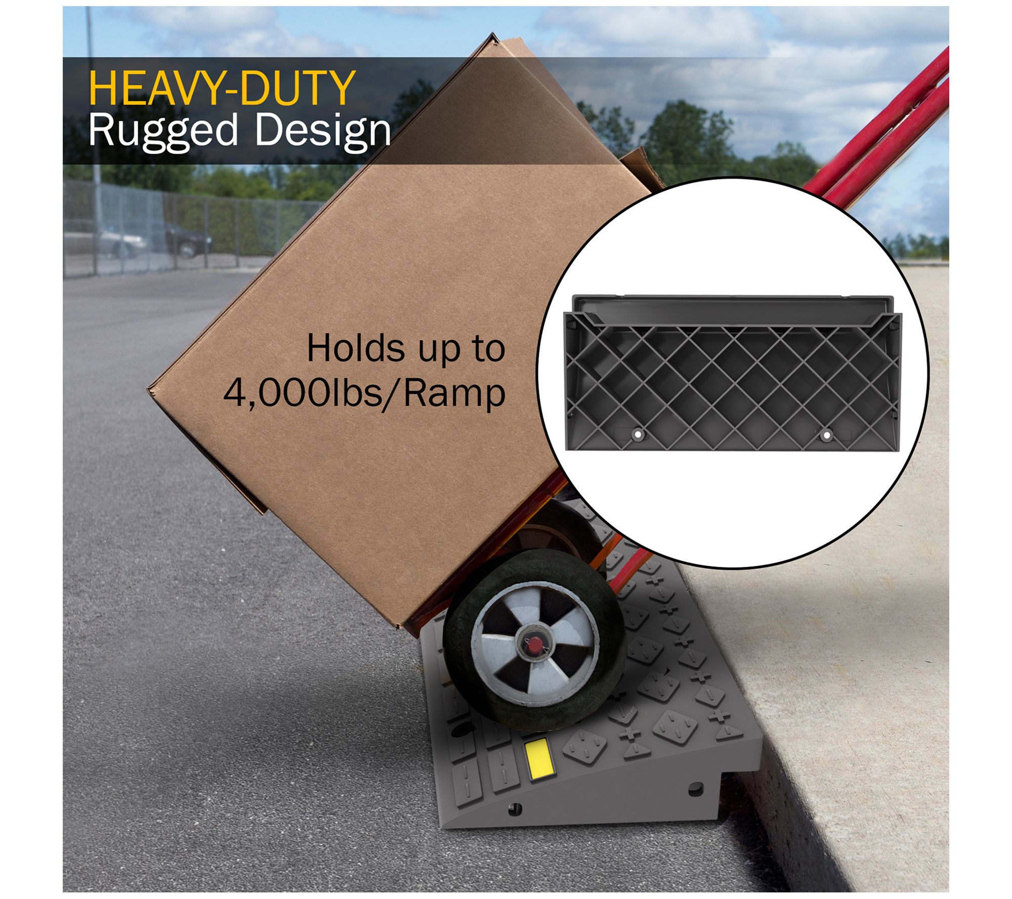 Stalwart Set of 2 Curb Ramps with 4 Ton Capacity
