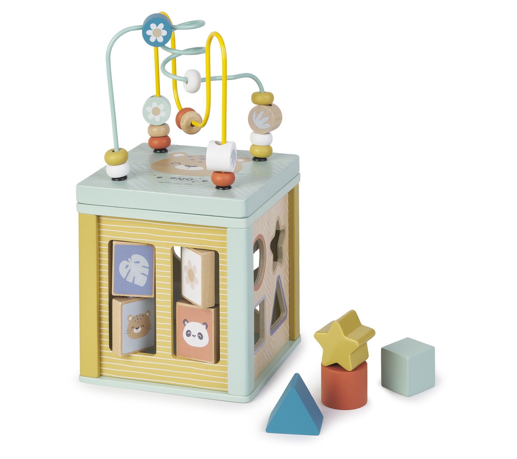 SARO Wooden Multi-Activity Cube