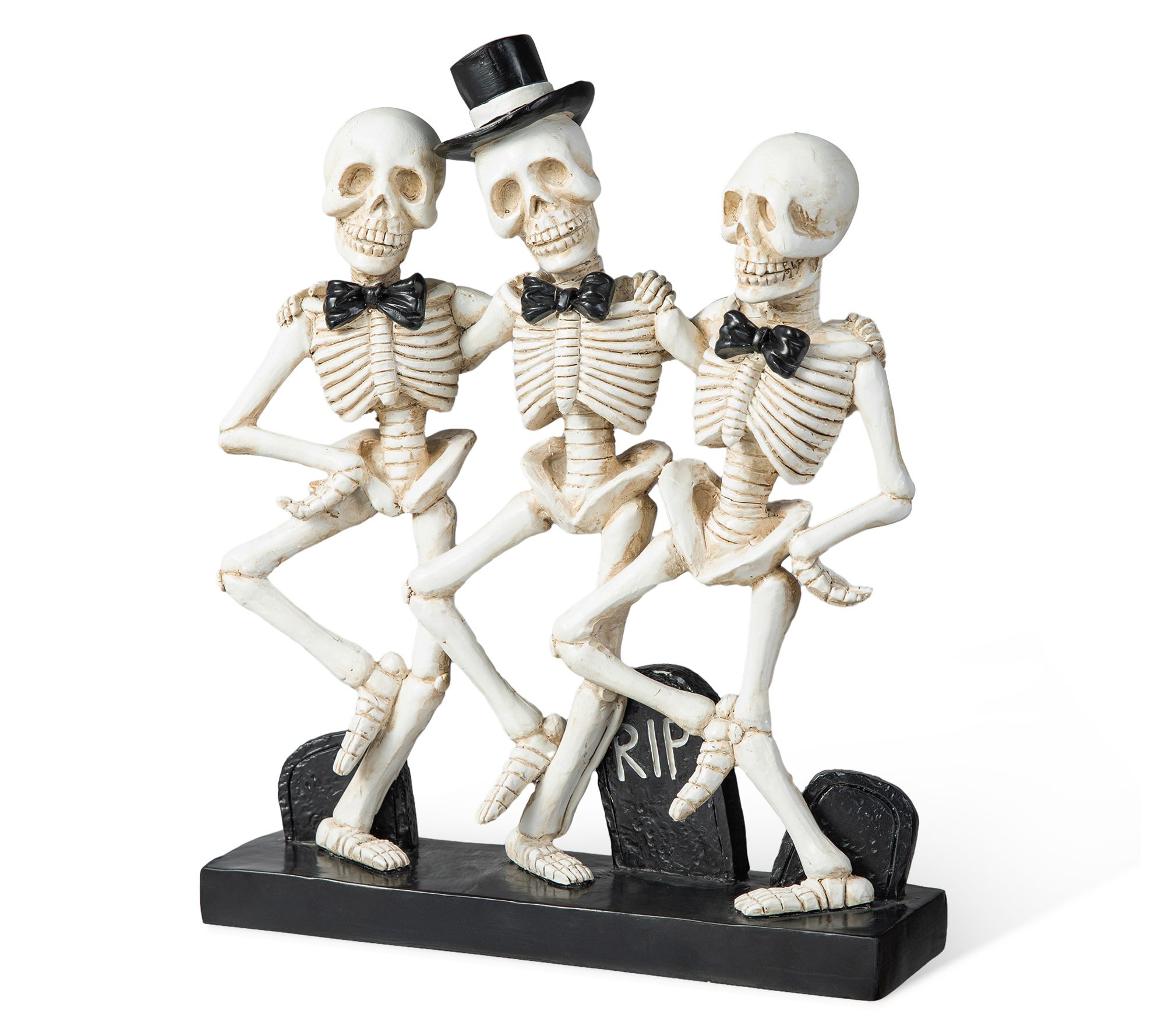 Glitzhome 10.5''H Halloween Dancing Skeleton Table Decor