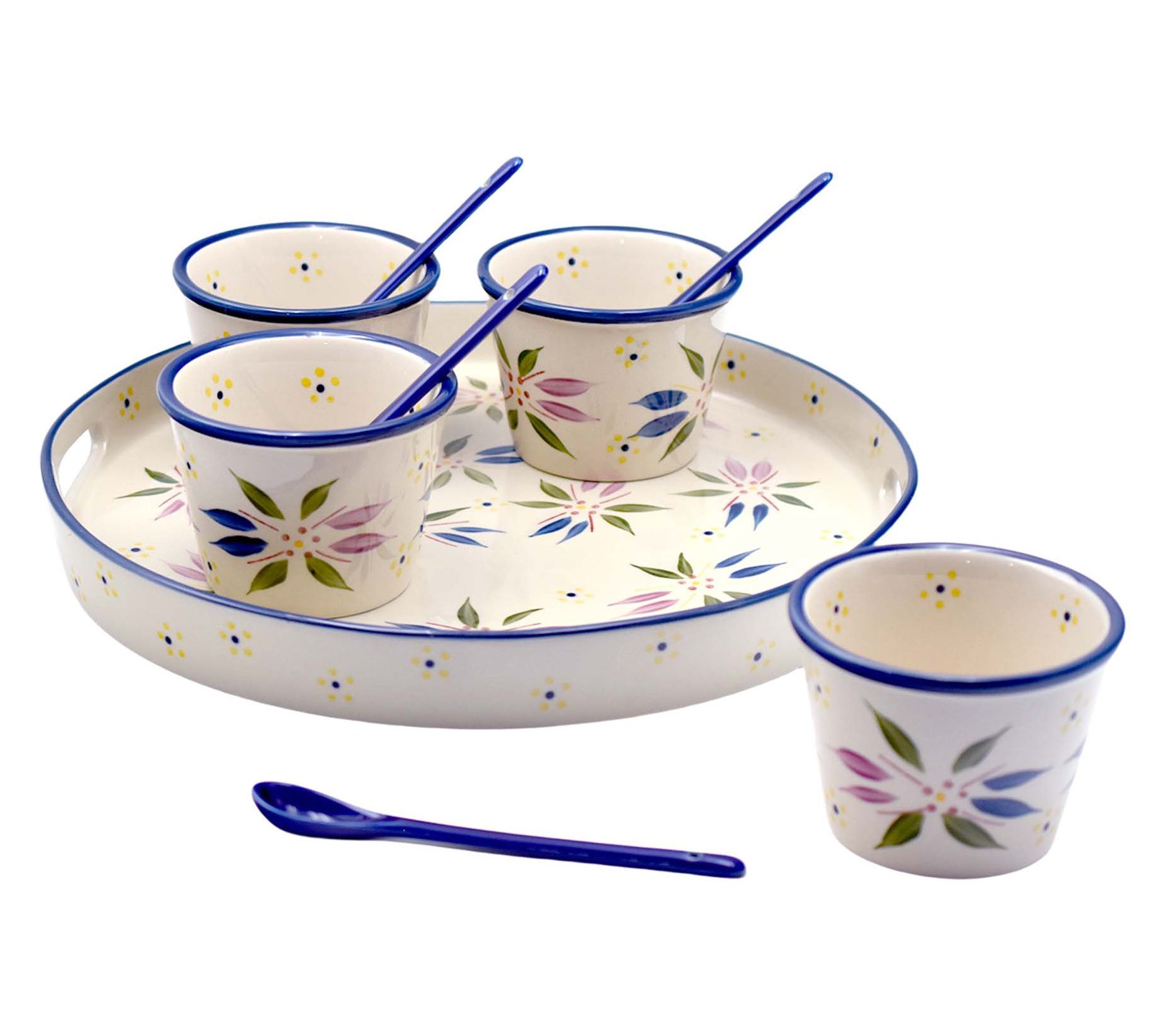 Temp-tations Old World Round Stoneware Serving Set