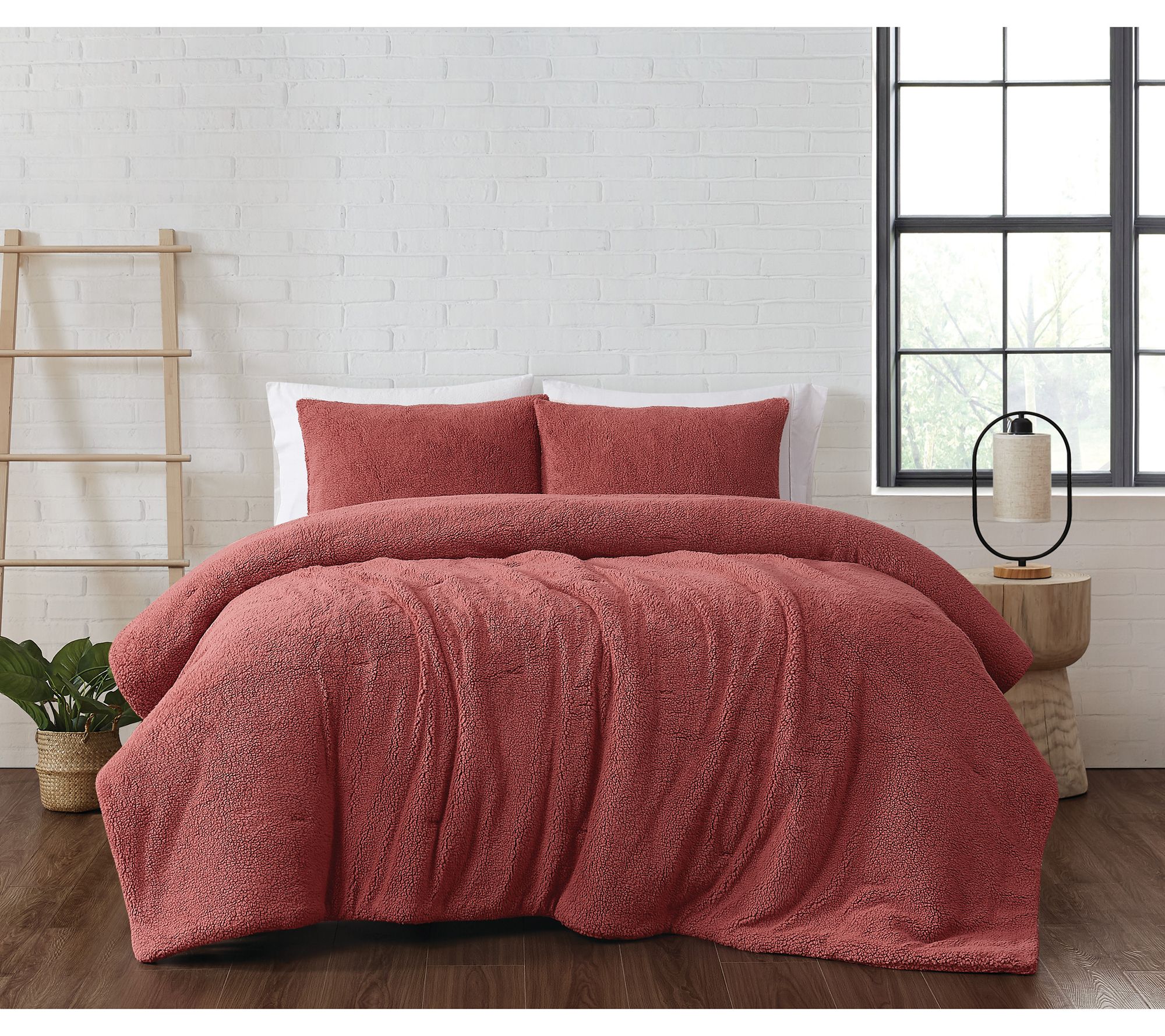 Brooklyn Loom Marshmallow Sherpa 2-Piece Twin Comforter Set