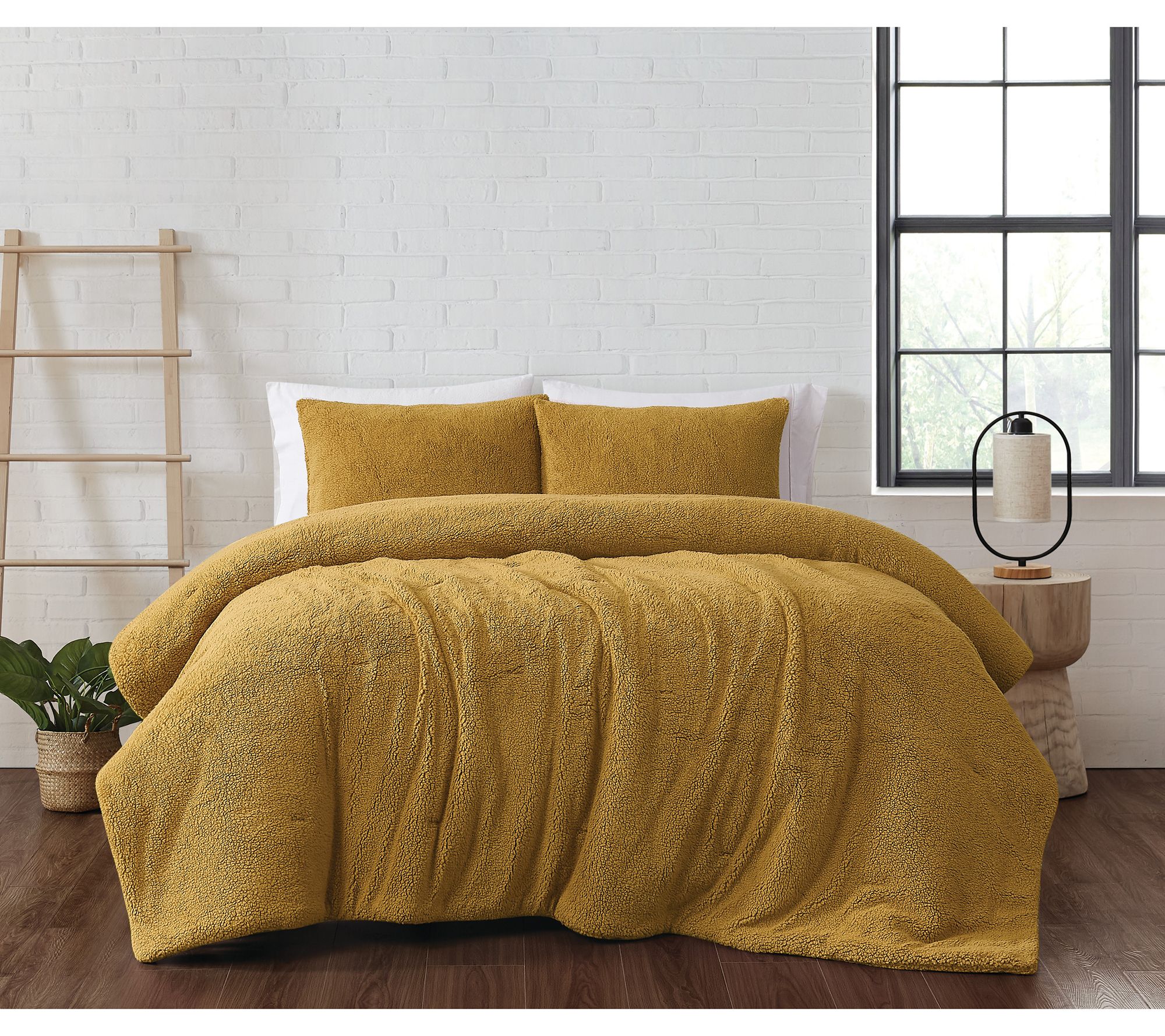 Brooklyn Loom Marshmallow Sherpa 2-Piece Twin Comforter Set