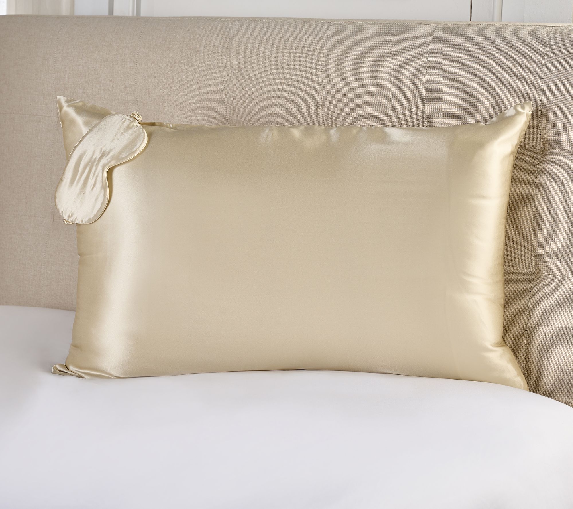 "As Is" Northern Nights Pure Silk Pillowcase and Eye Mask Set