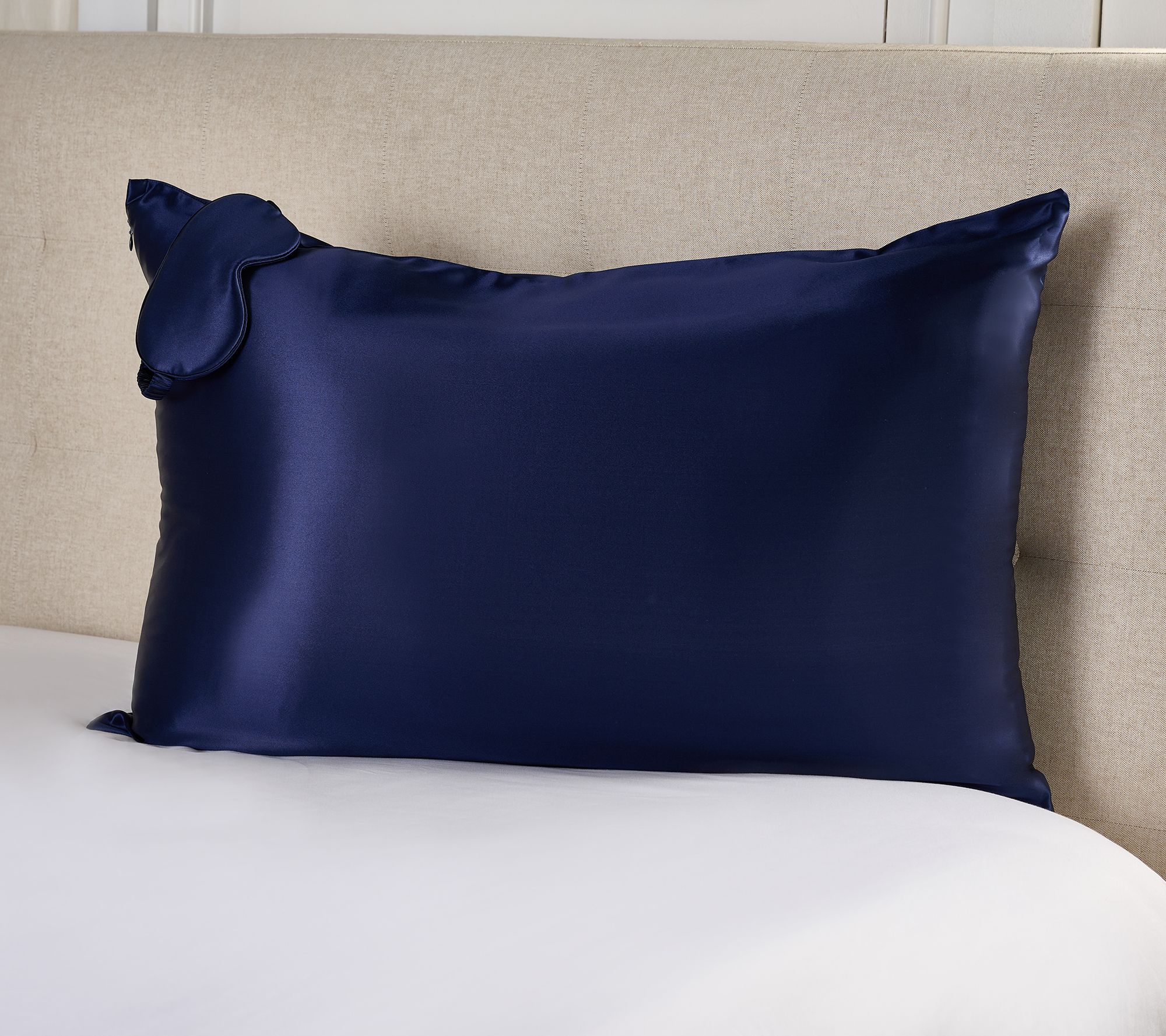 "As Is" Northern Nights Pure Silk Pillowcase and Eye Mask Set
