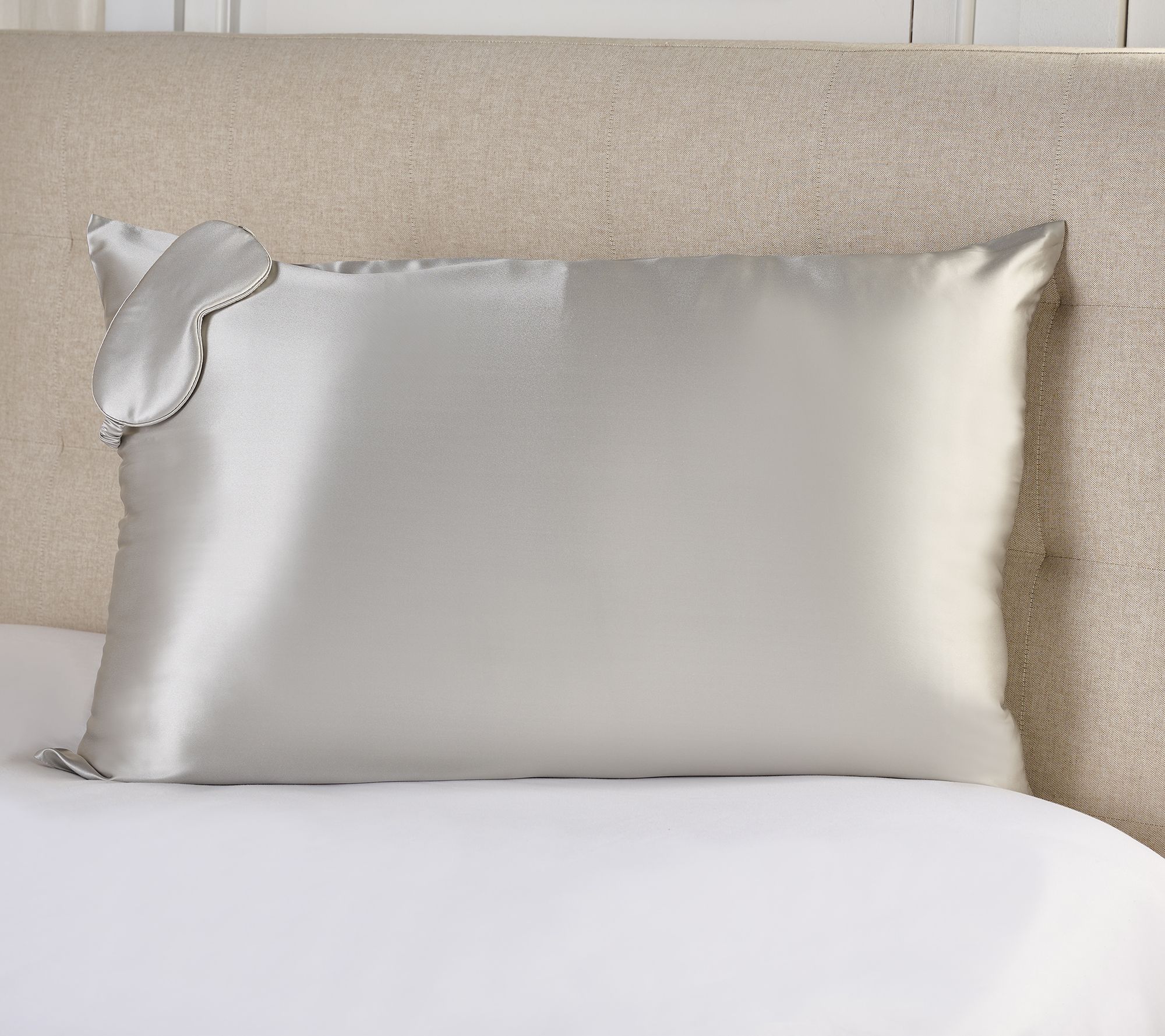 "As Is" Northern Nights Pure Silk Pillowcase and Eye Mask Set