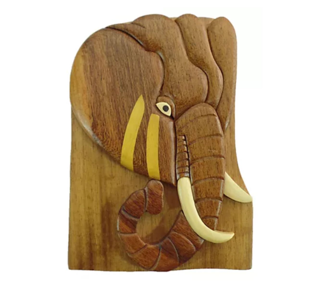 Carver Dan's Elephant Head Puzzle Box