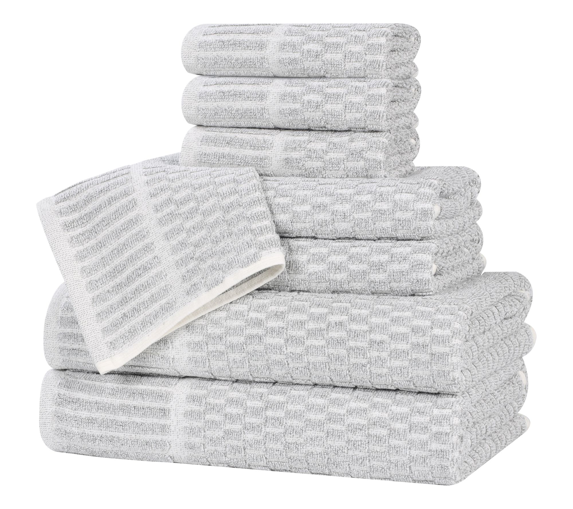 Superior Juno 8 Piece Cotton Blend Towel Set