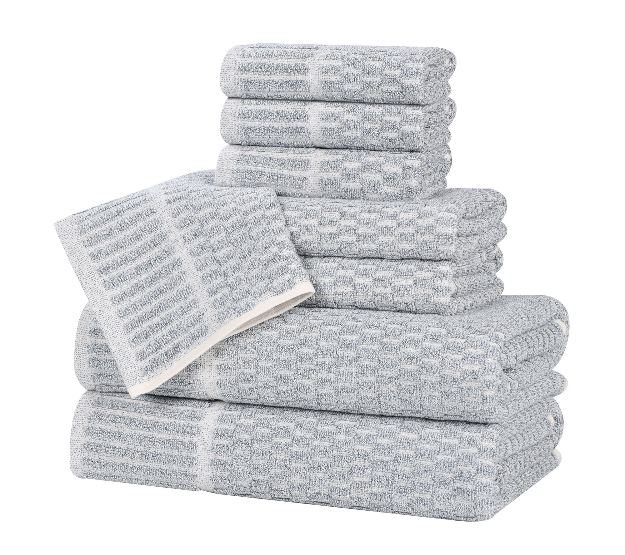 Superior Juno 8 Piece Cotton Blend Towel Set