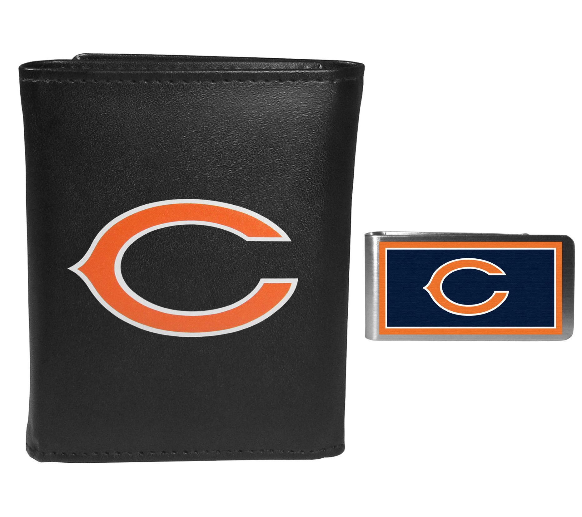 Siskiyou Sports NFL Tri-fold Wallet & Color Money Clip