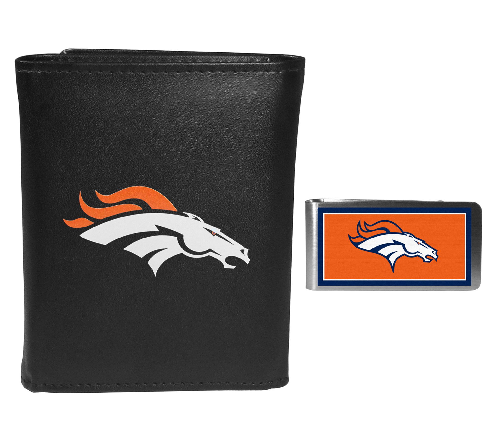 Siskiyou Sports NFL Tri-fold Wallet & Color Money Clip