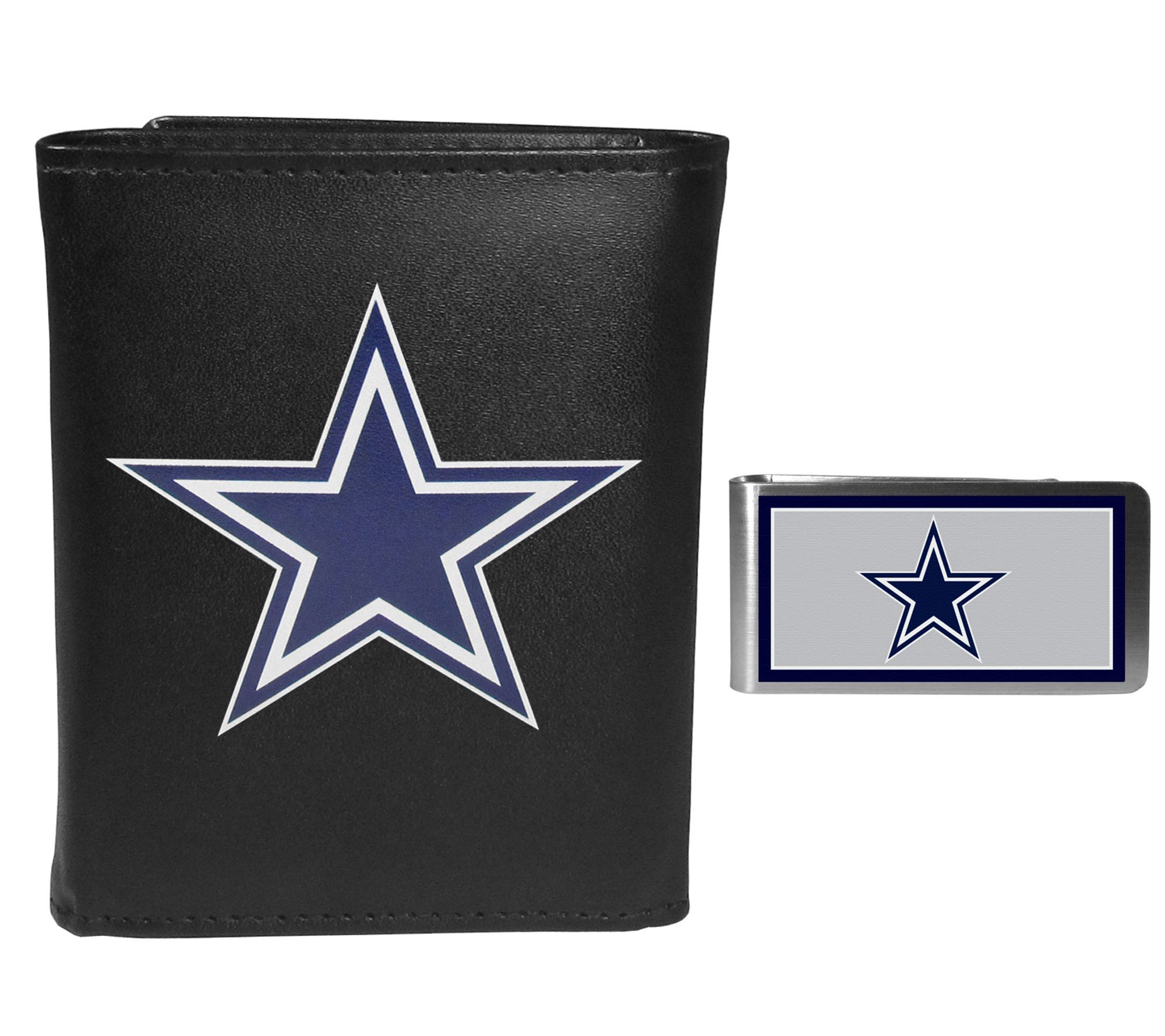 Siskiyou Sports NFL Tri-fold Wallet & Color Money Clip