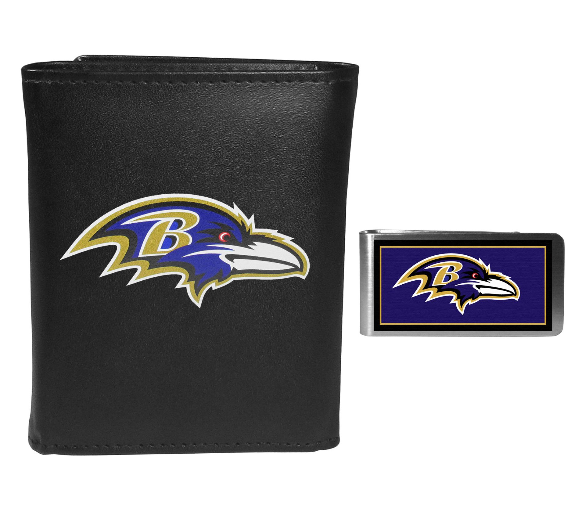 Siskiyou Sports NFL Tri-fold Wallet & Color Money Clip