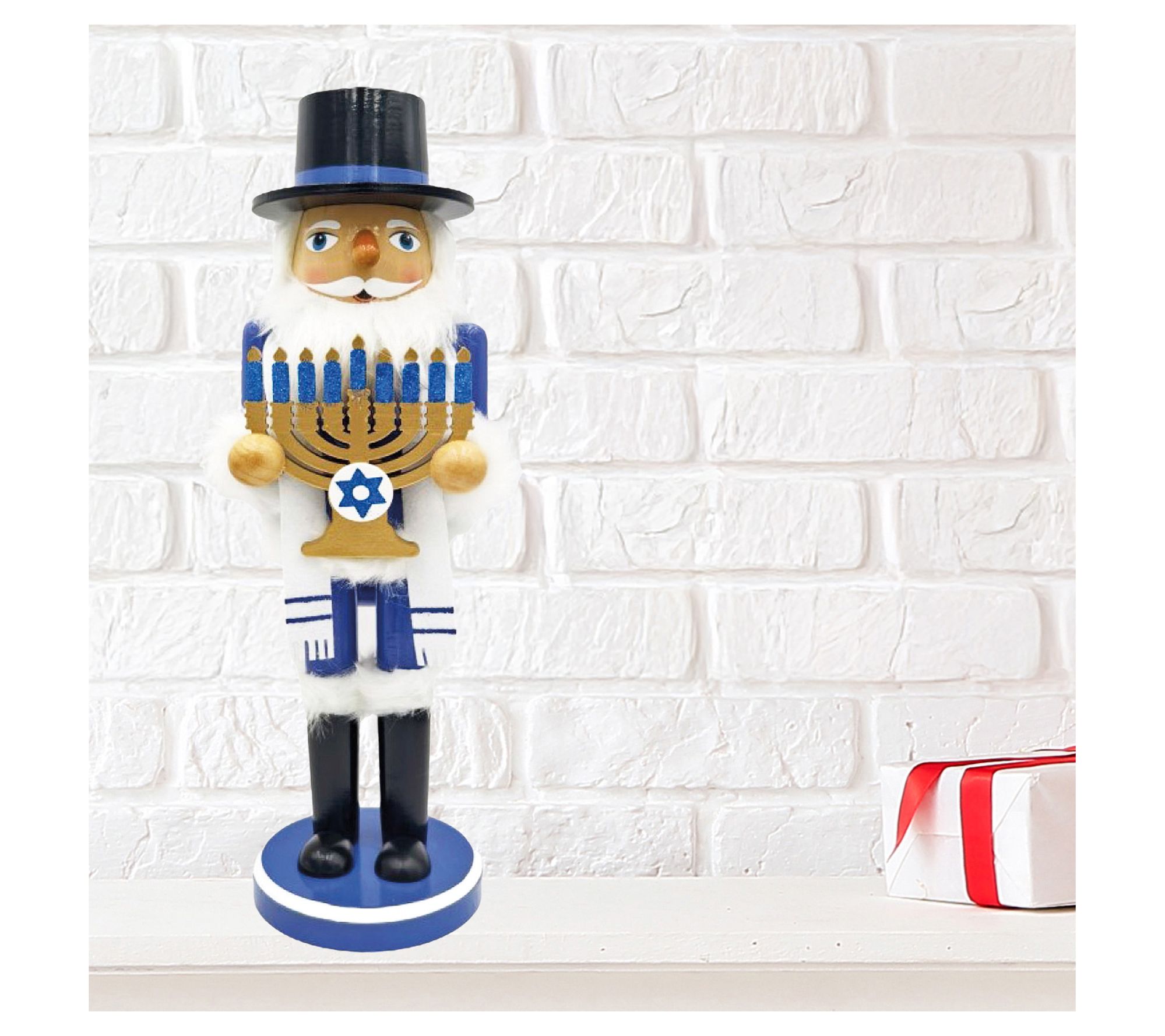 Santa's Workshop 14" Hannukah Nutcracker