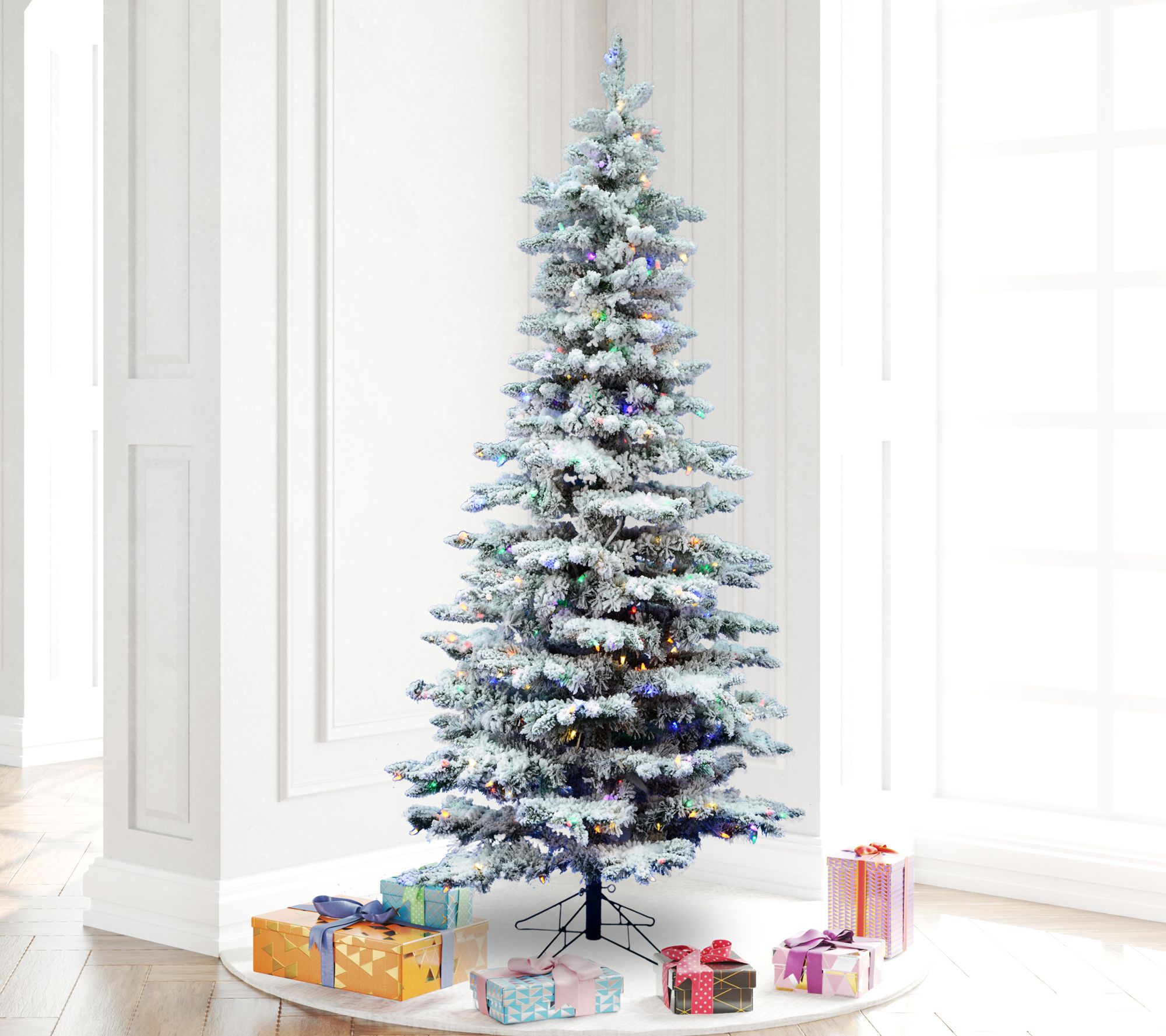 Vickerman Artificial 6.5' Flocked Utica Fir Christmas Tree