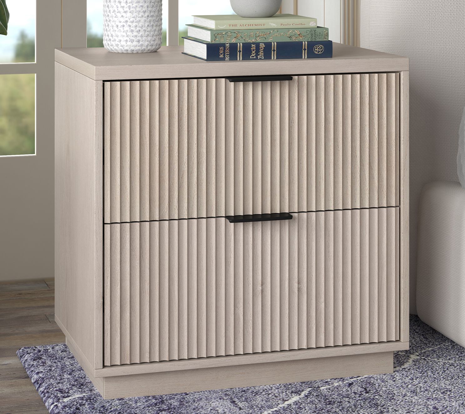 Hudson&Canal Yarden 24" Wide Rectangular Nightstand