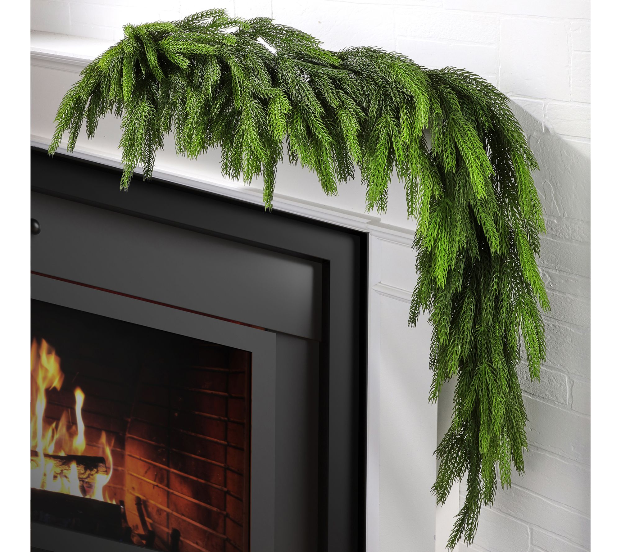 72" Real Touch Forest Norkolf Pine Garland by Valerie