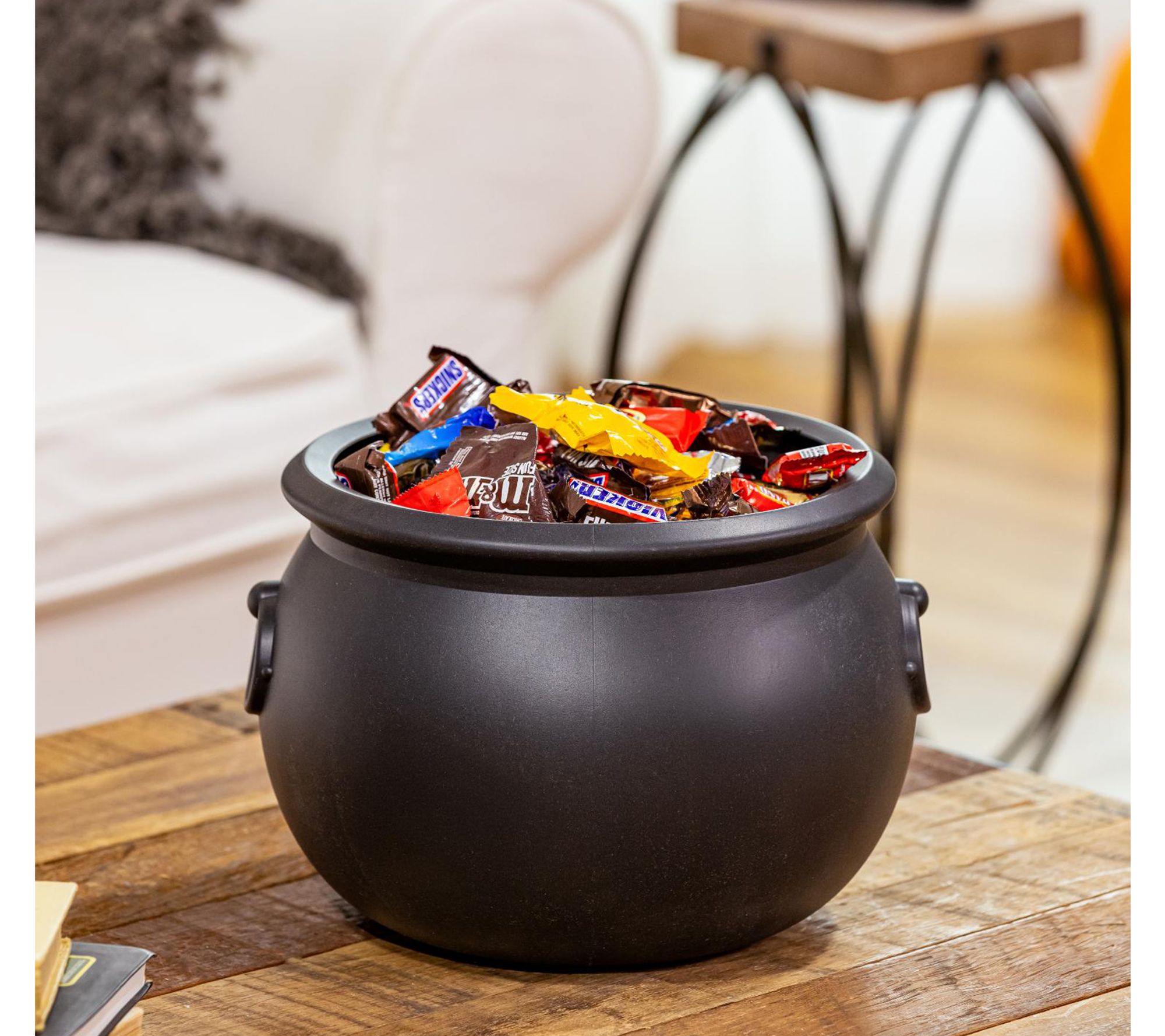 Evergreen Witch's Cauldron Shaped Planter Pot