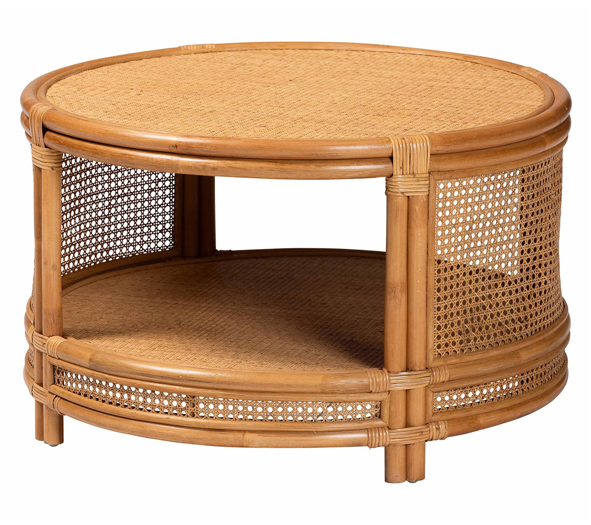 bali & pari Louis Natural Rattan Coffee Table