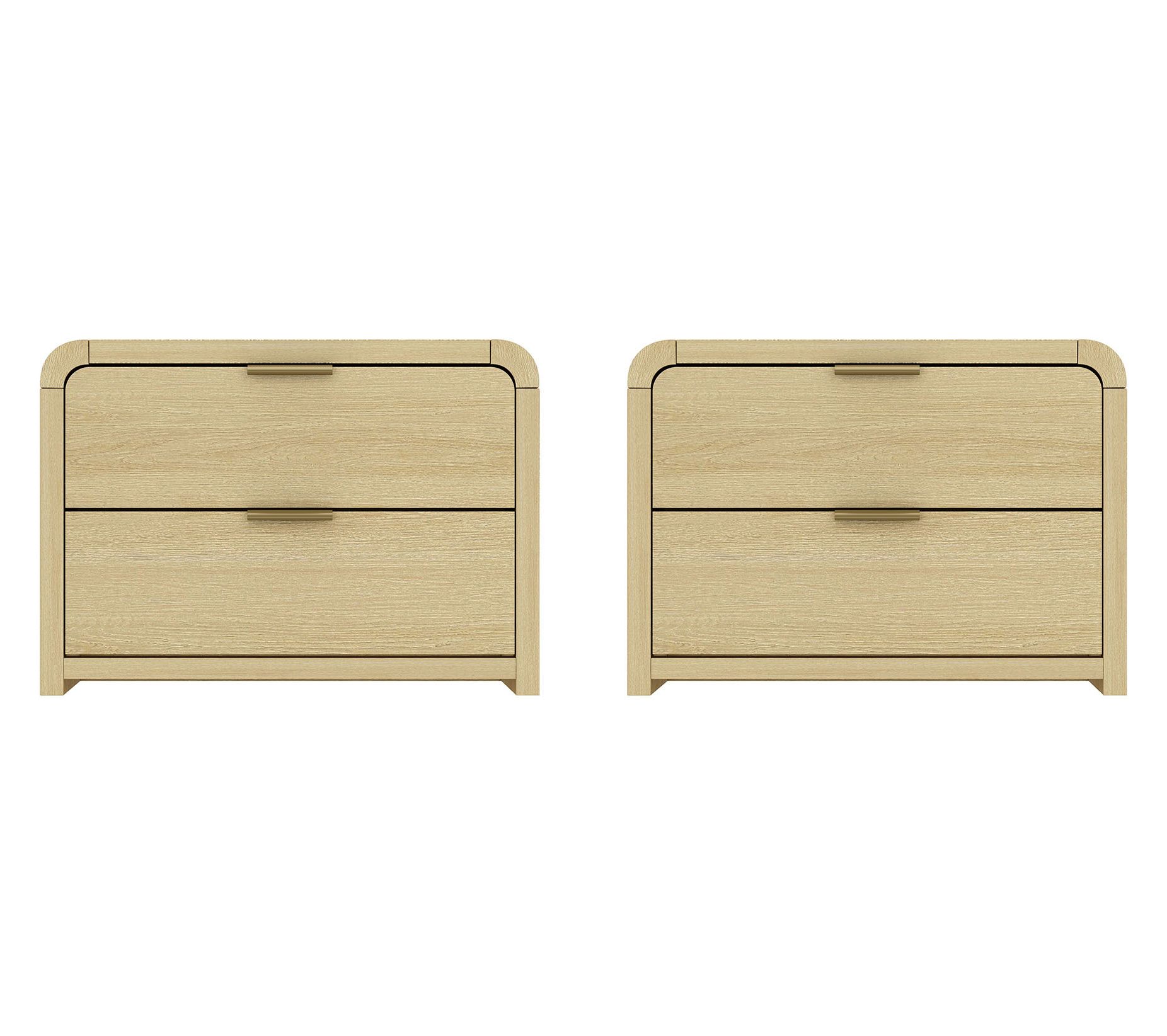 Manhattan Comfort Grace Nightstand - Set of 2