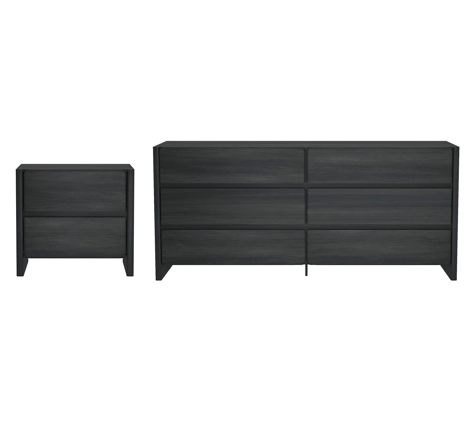 Manhattan Comfort Linda Double Wide Dresser & Nightstand