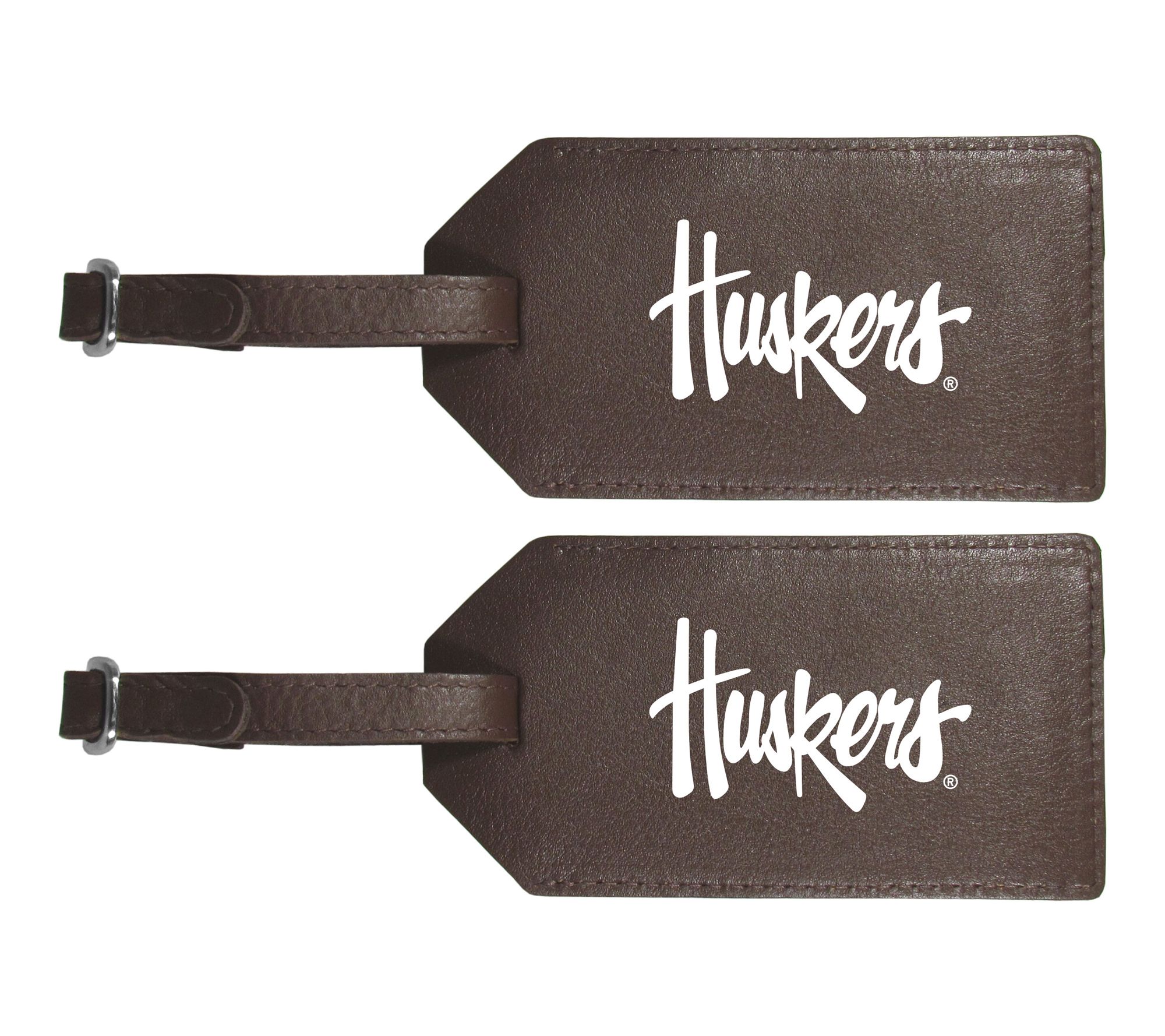 Siskiyou Sports NCAA College Leather Luggage Strap, 2pk