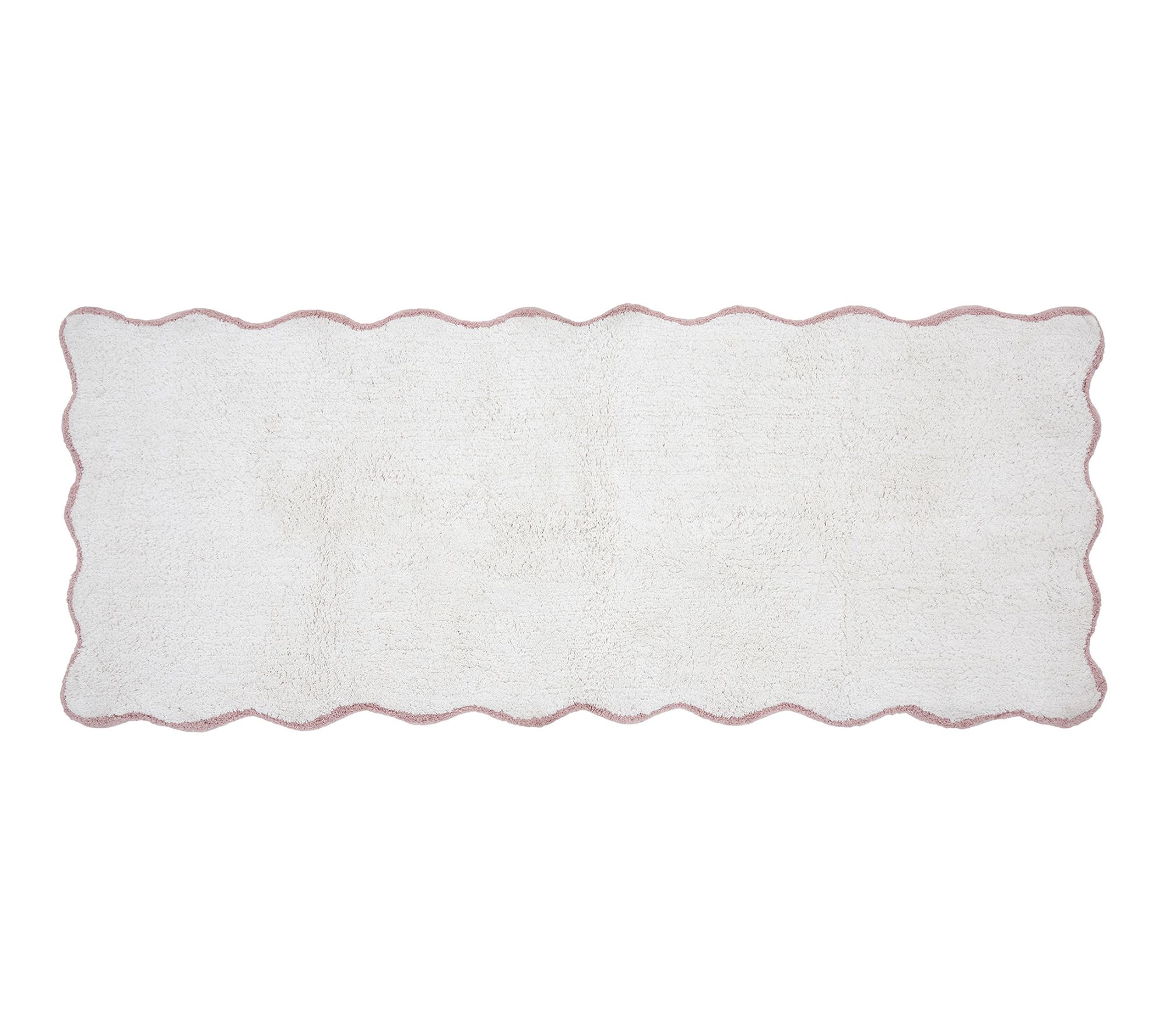 VCNY Home Scallop Cotton Bath Runner, 24" x 60"