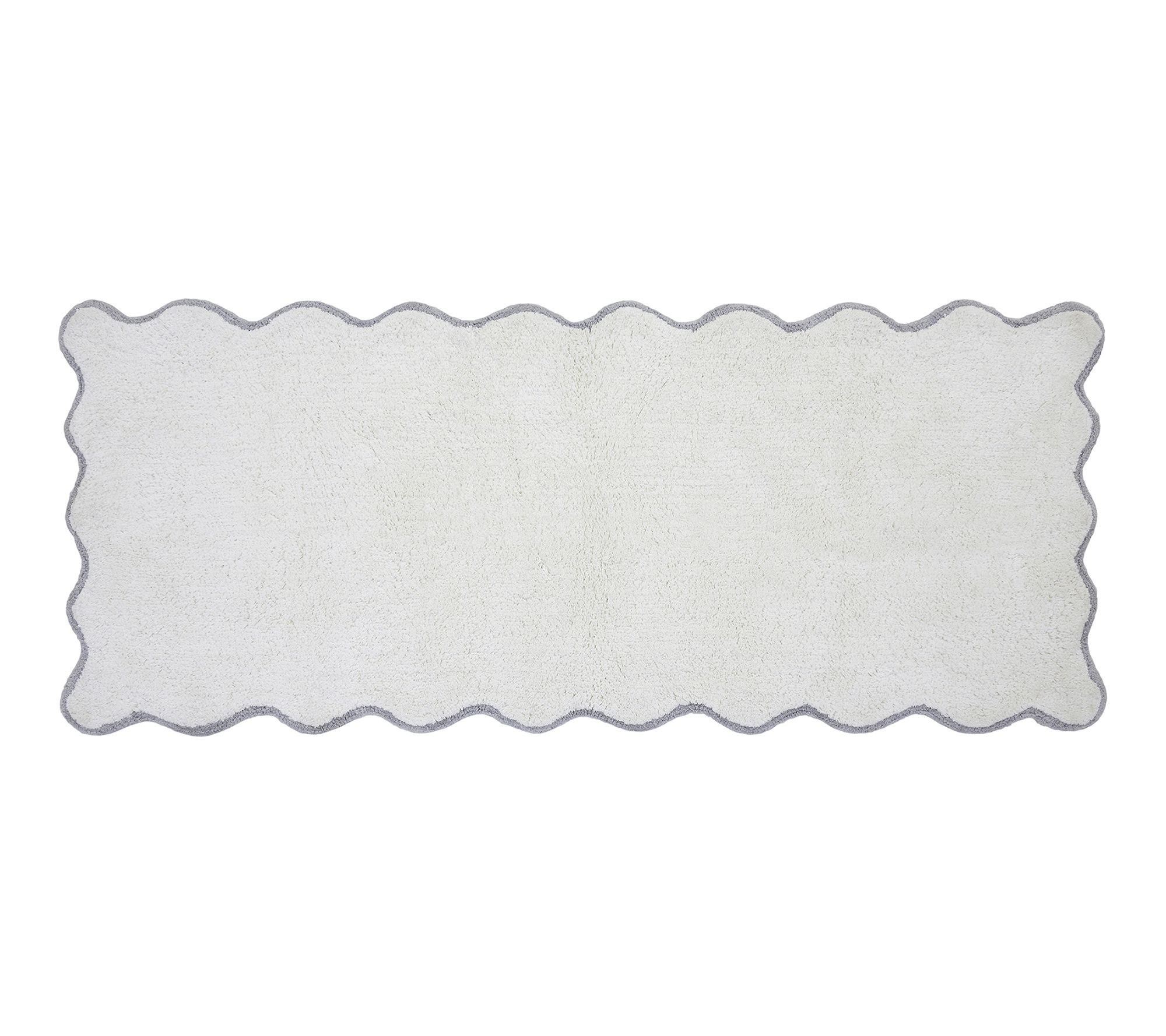 VCNY Home Scallop Cotton Bath Runner, 24" x 60"