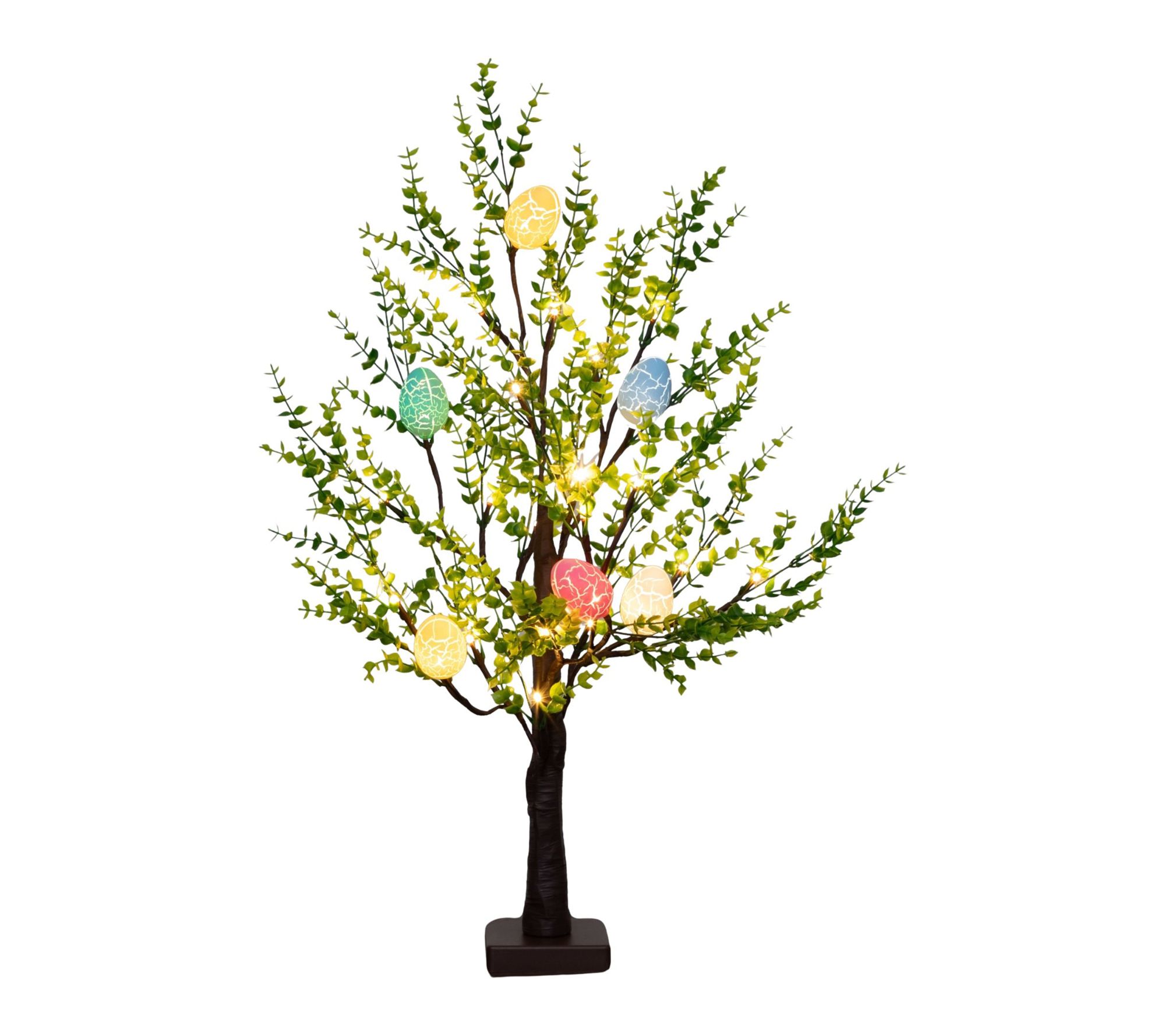 Nearly Natural 24" Pre-Lit twig tree with Egg Shaped Lights