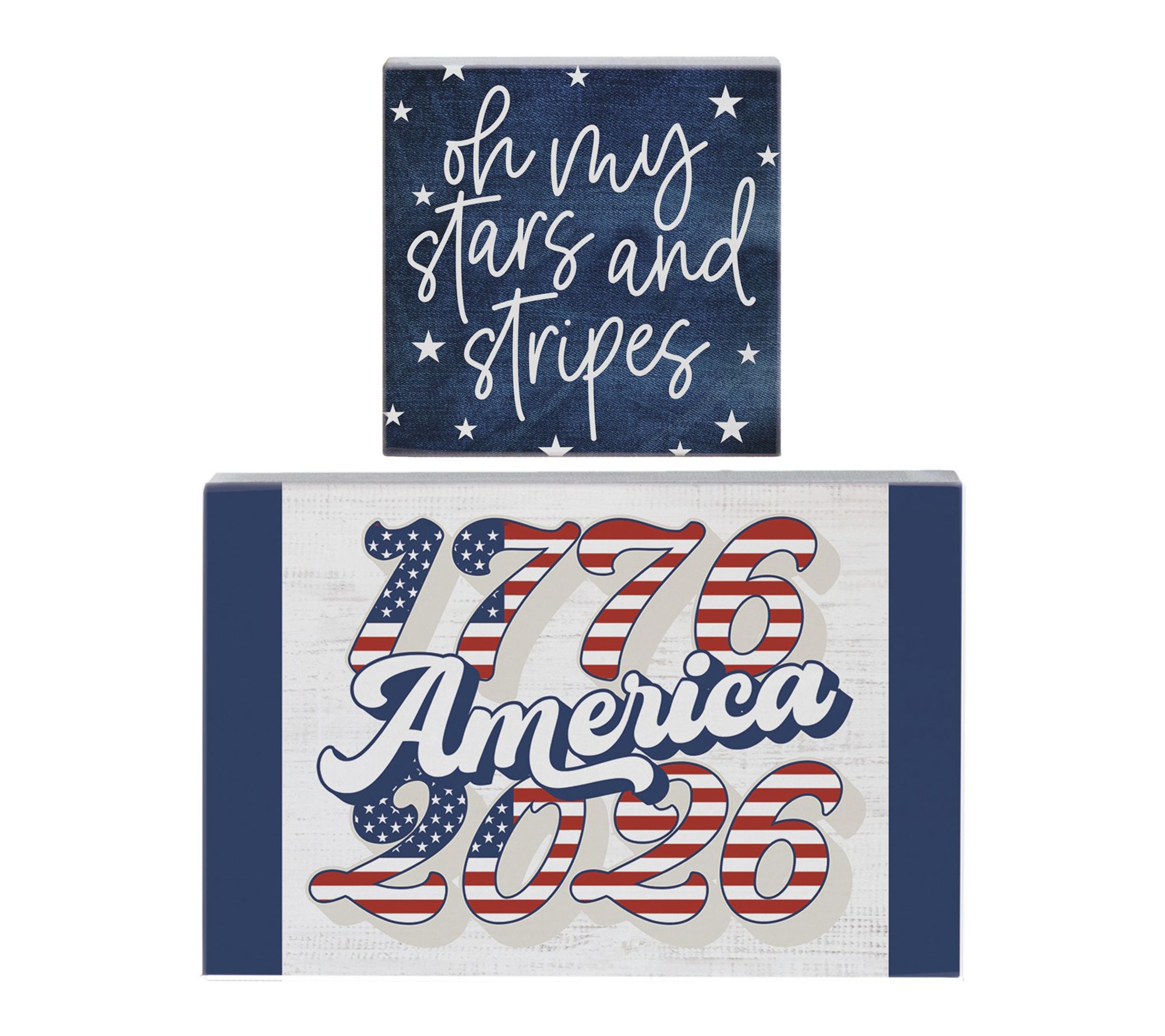 Sincere Surroundings America Flag 250 Yrs Set/2Small Talks
