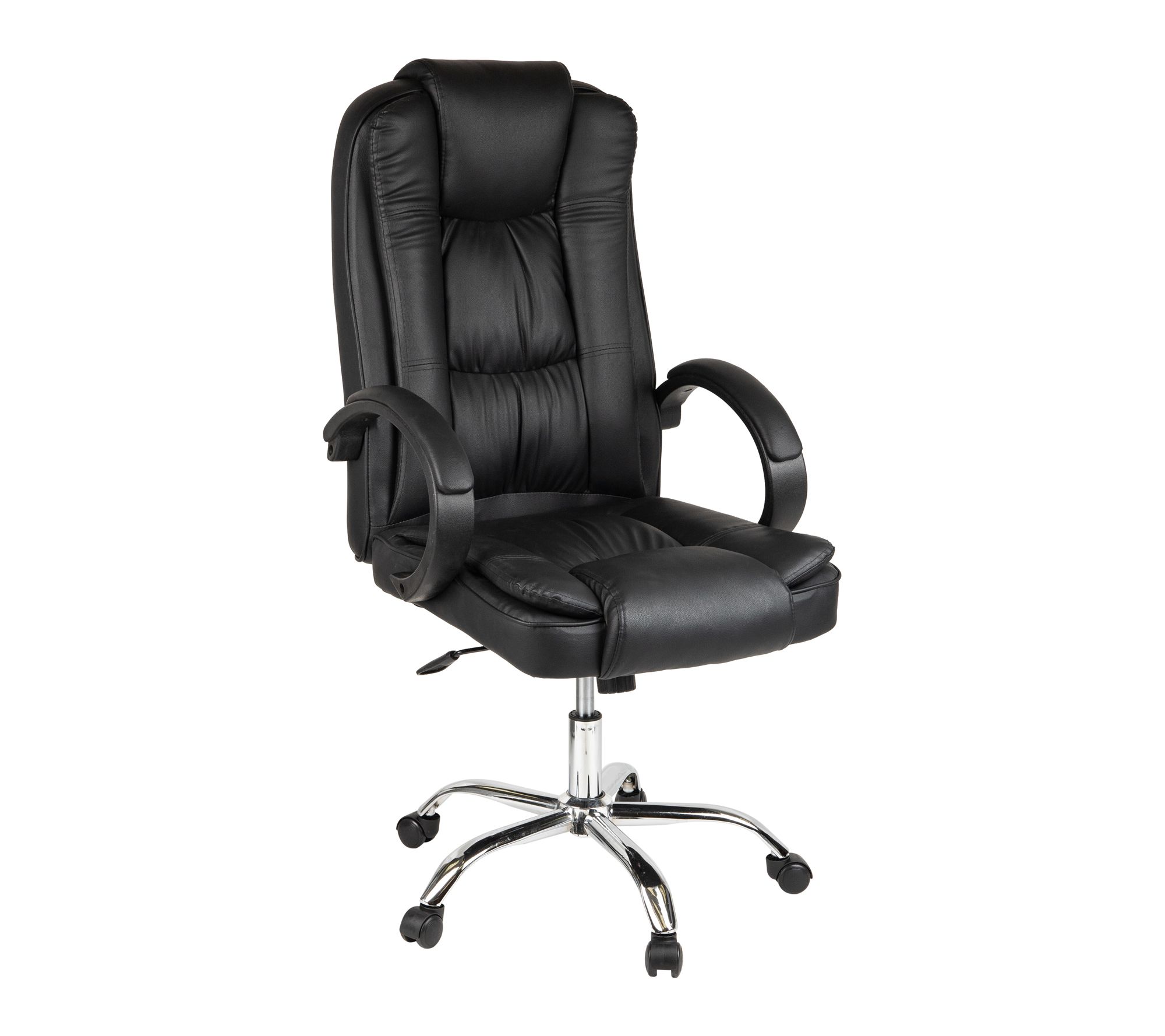 Mind Reader Executive Office Chair with Headrest, Black