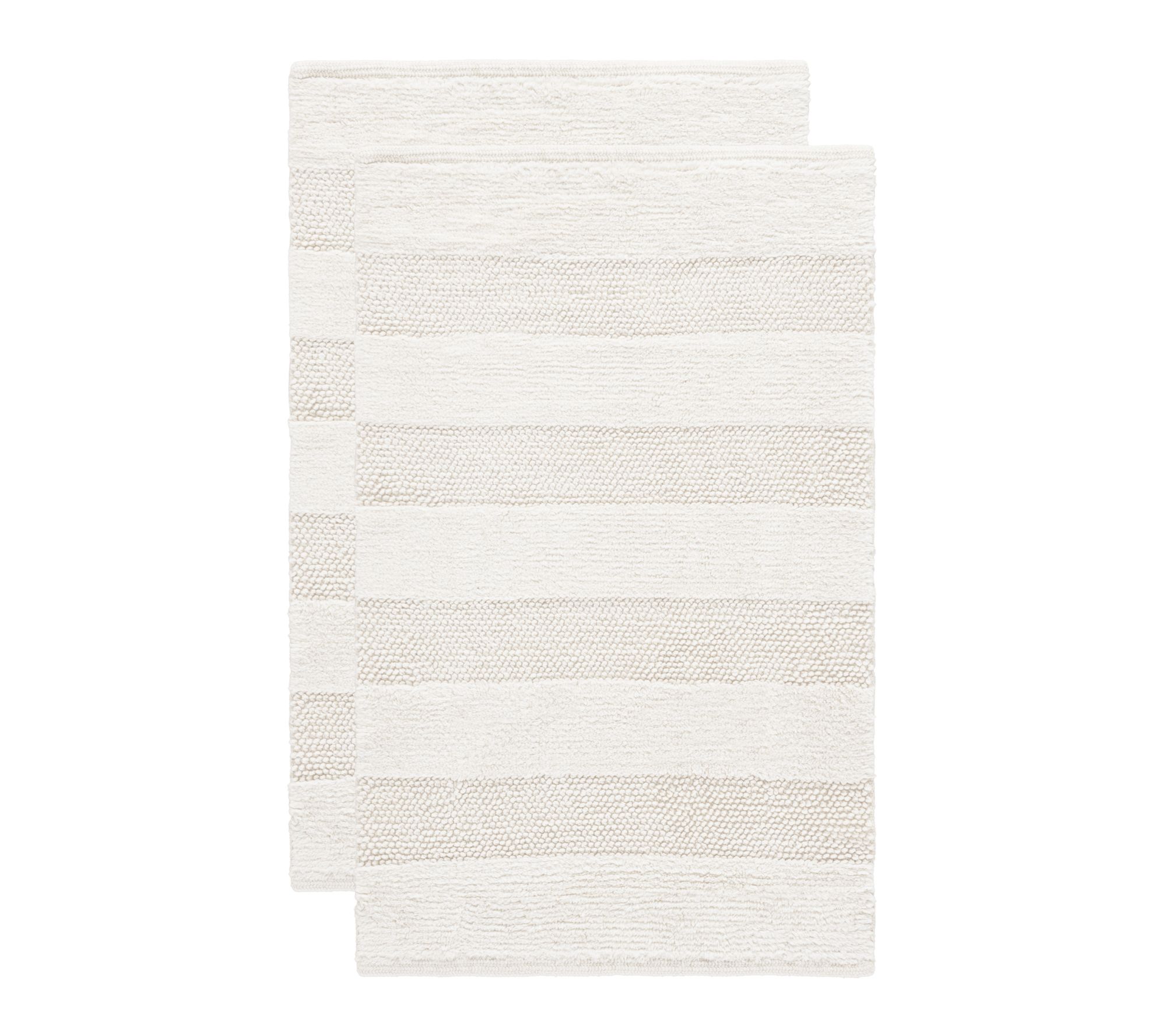 SAFAVIEH Harper Striated 1'-8" X 2'-8" Bathmat(Set of 2)