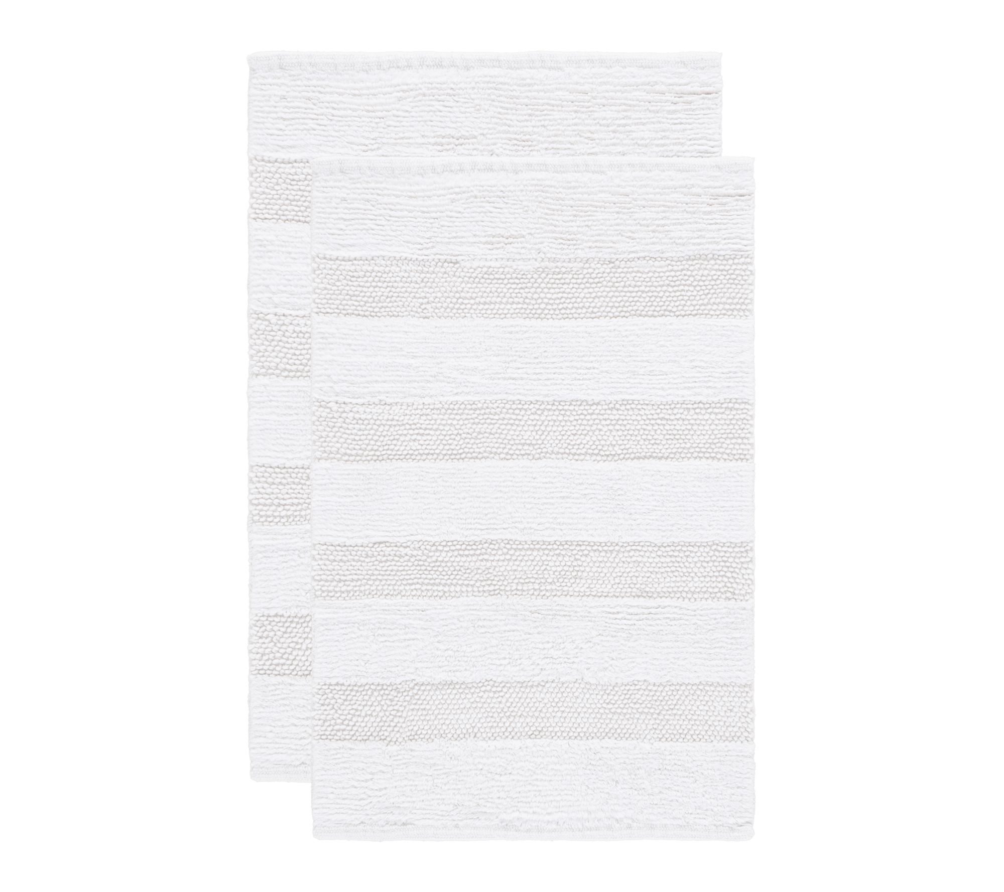 SAFAVIEH Harper Striated 1'-8" X 2'-8" Bathmat(Set of 2)