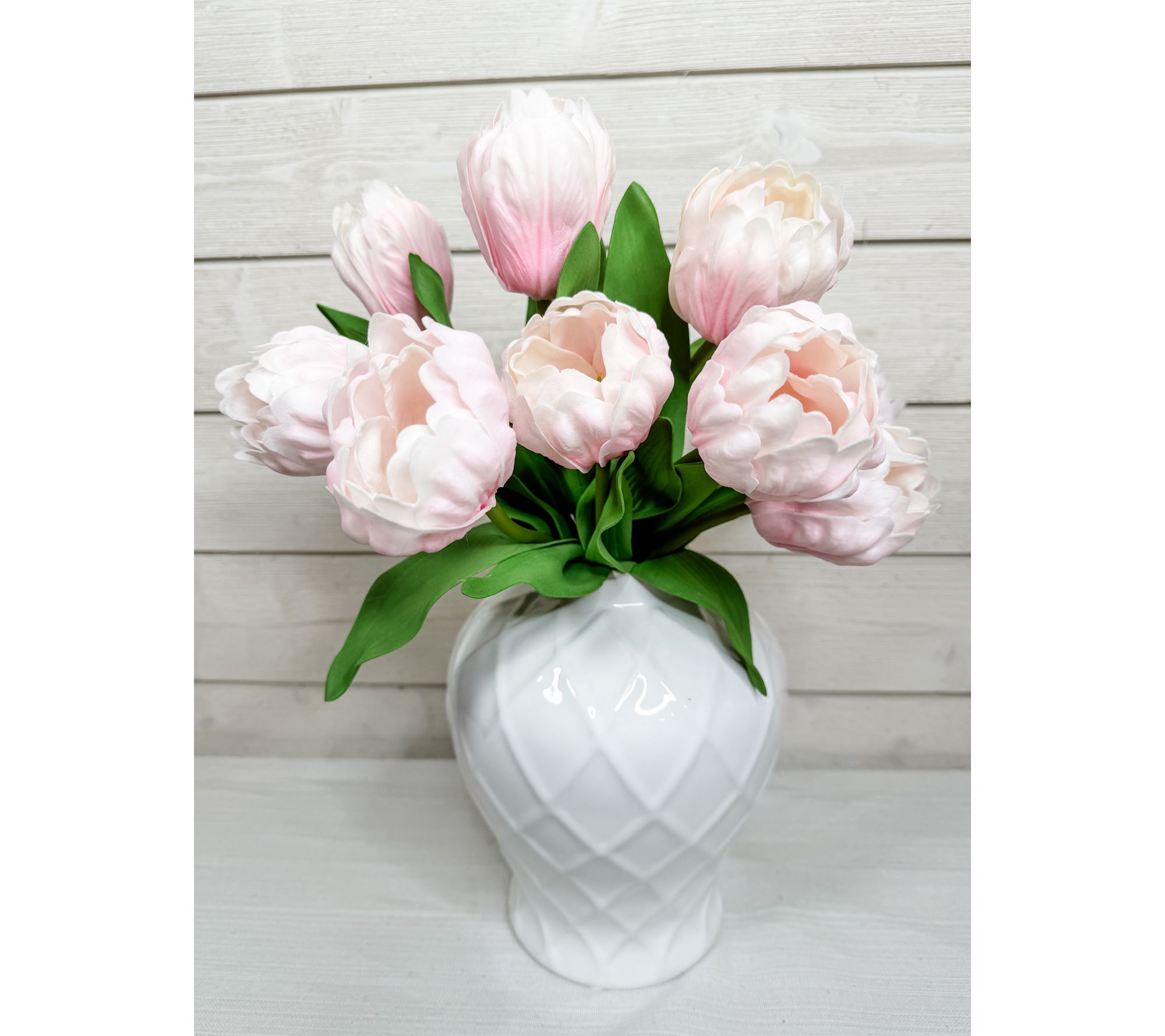 "As Is" Simply Stunning S/3 Real Touch Peony Tulips by Janine Graff