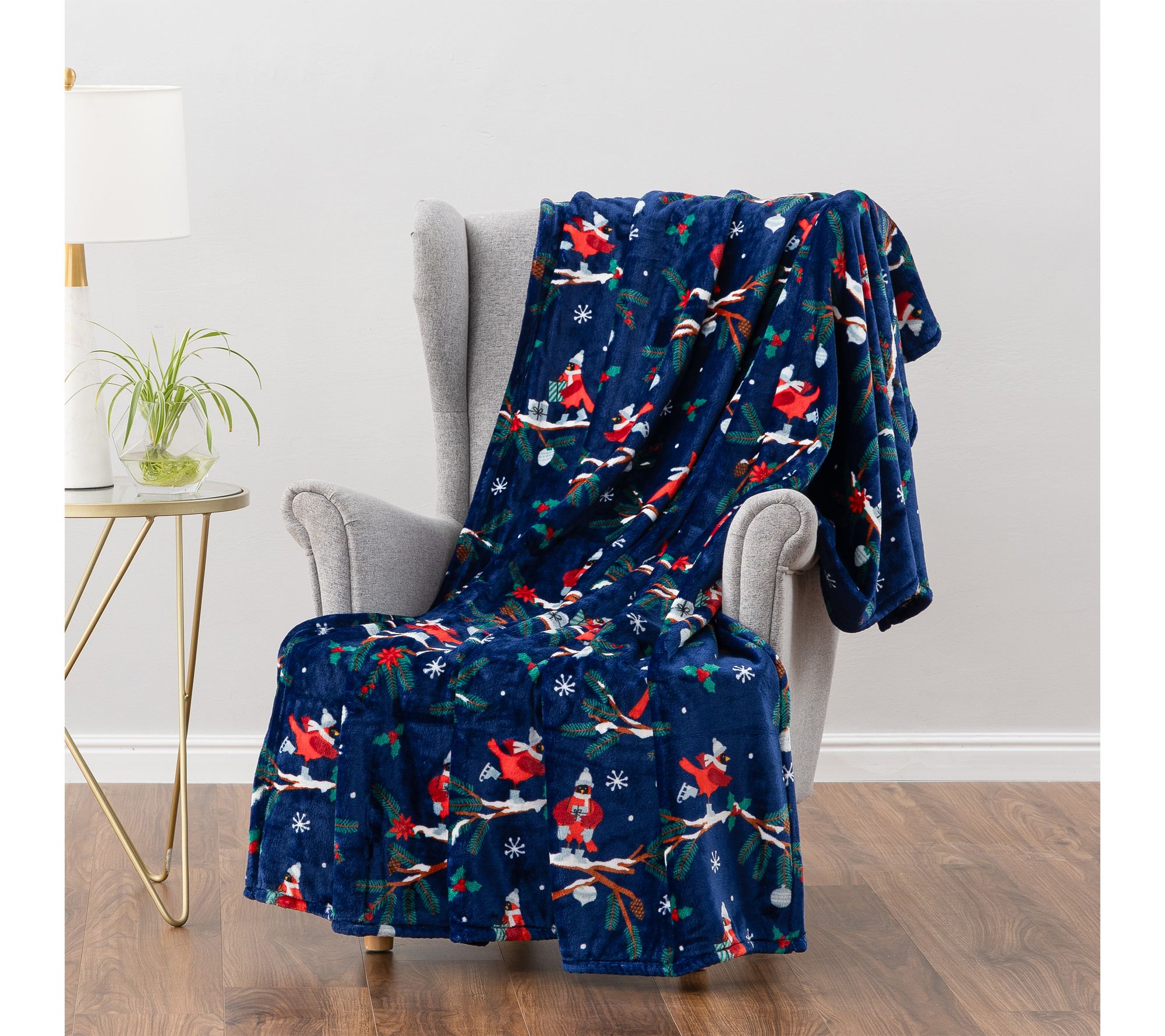"As Is" Berkshire Holiday Animal 60x70 Throw