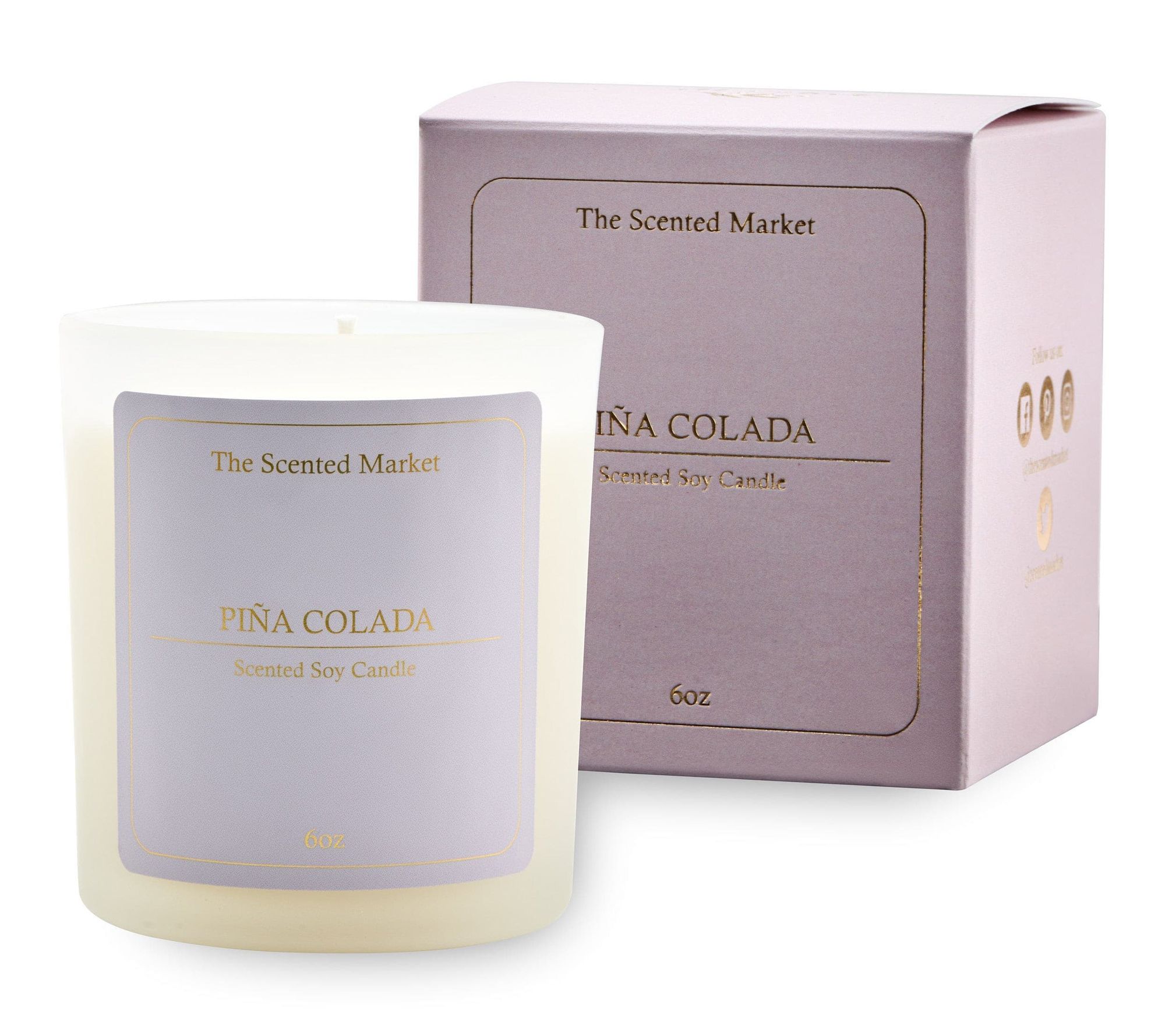 The Scented Market Cocktail Scented Soy Candlew/ 40hr Burn