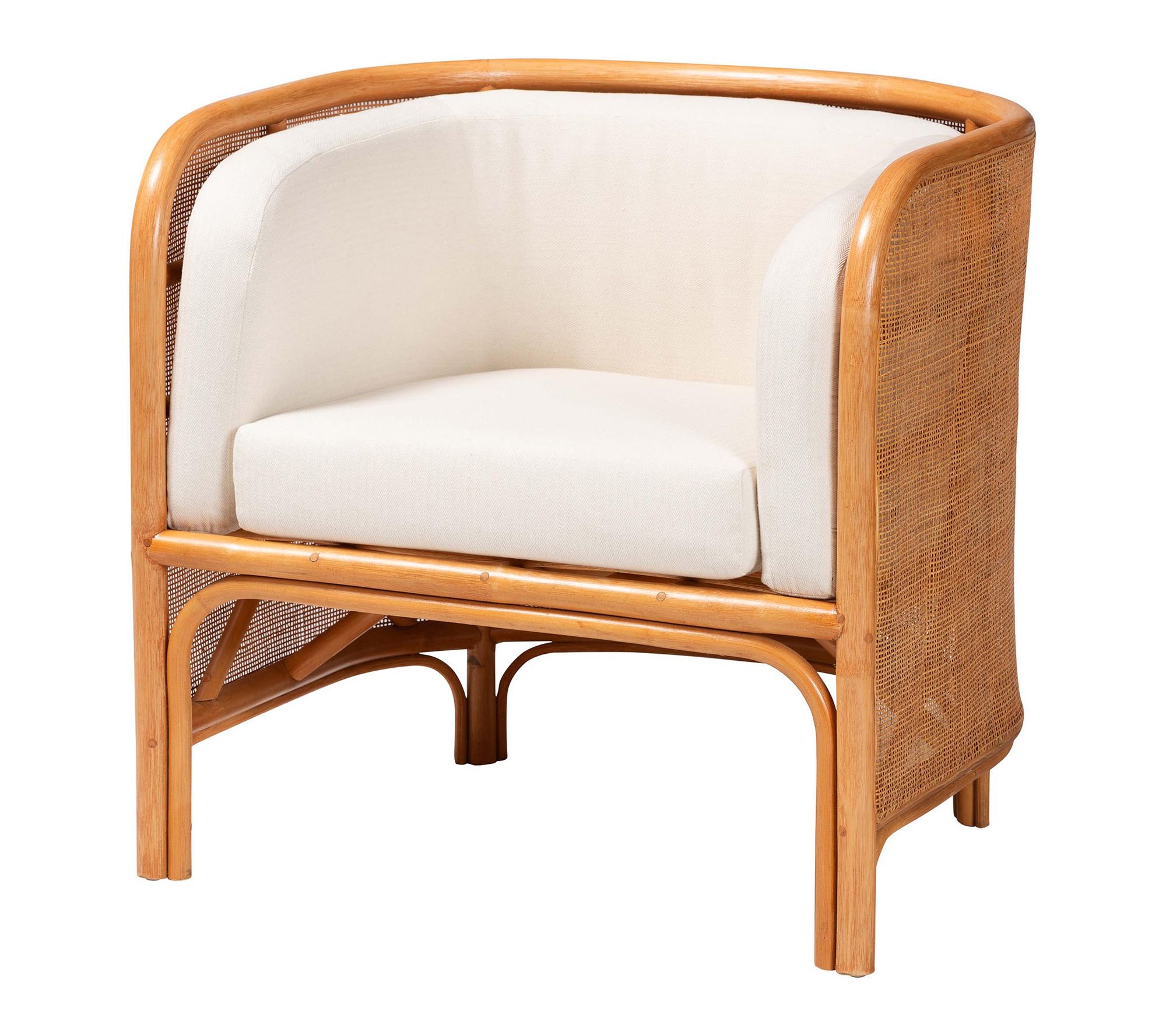 bali & pari Bandung Light Honey Rattan Accent Chair