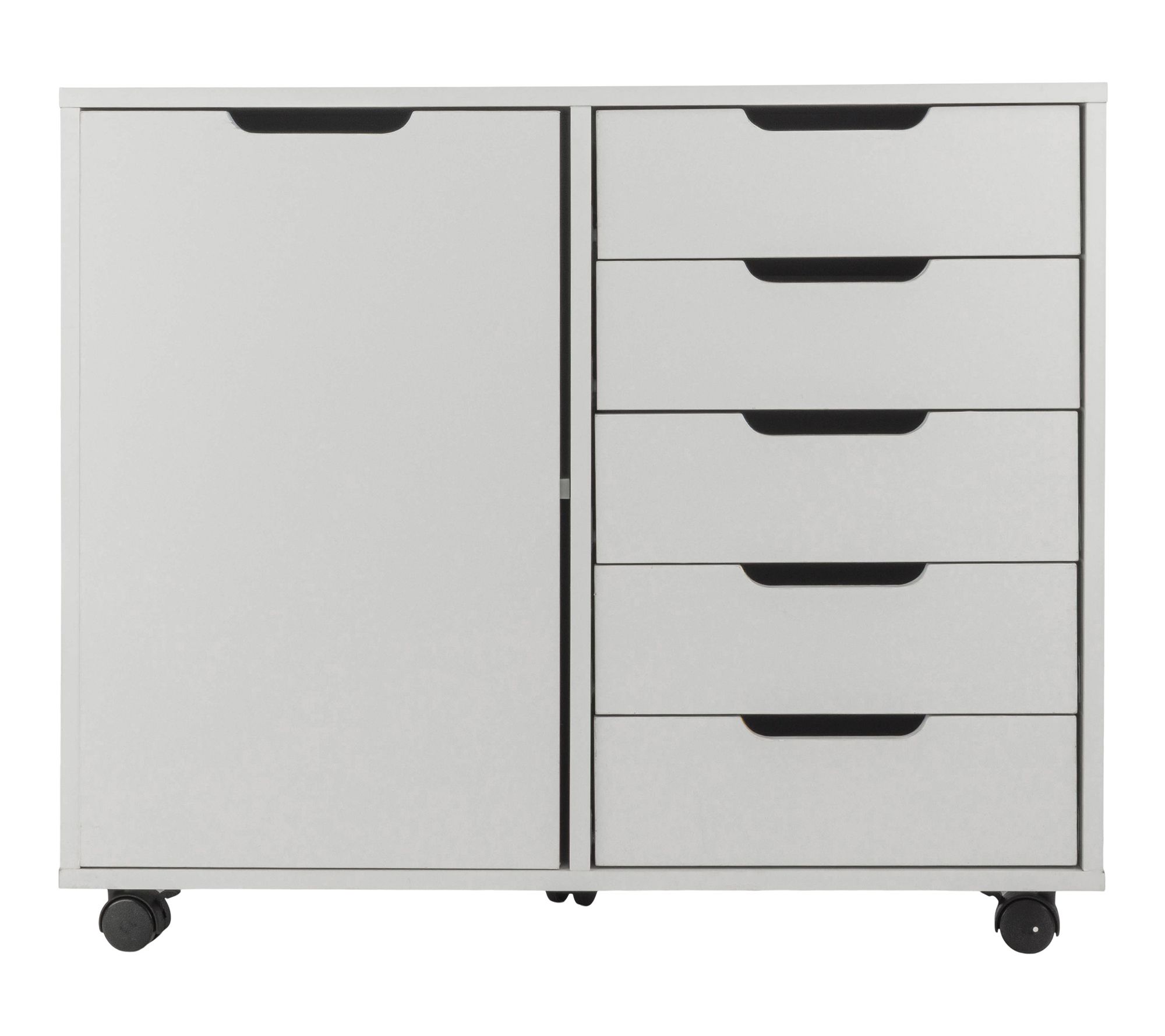 Lavish Home 5 Drawer File Cabinet Printer Stand