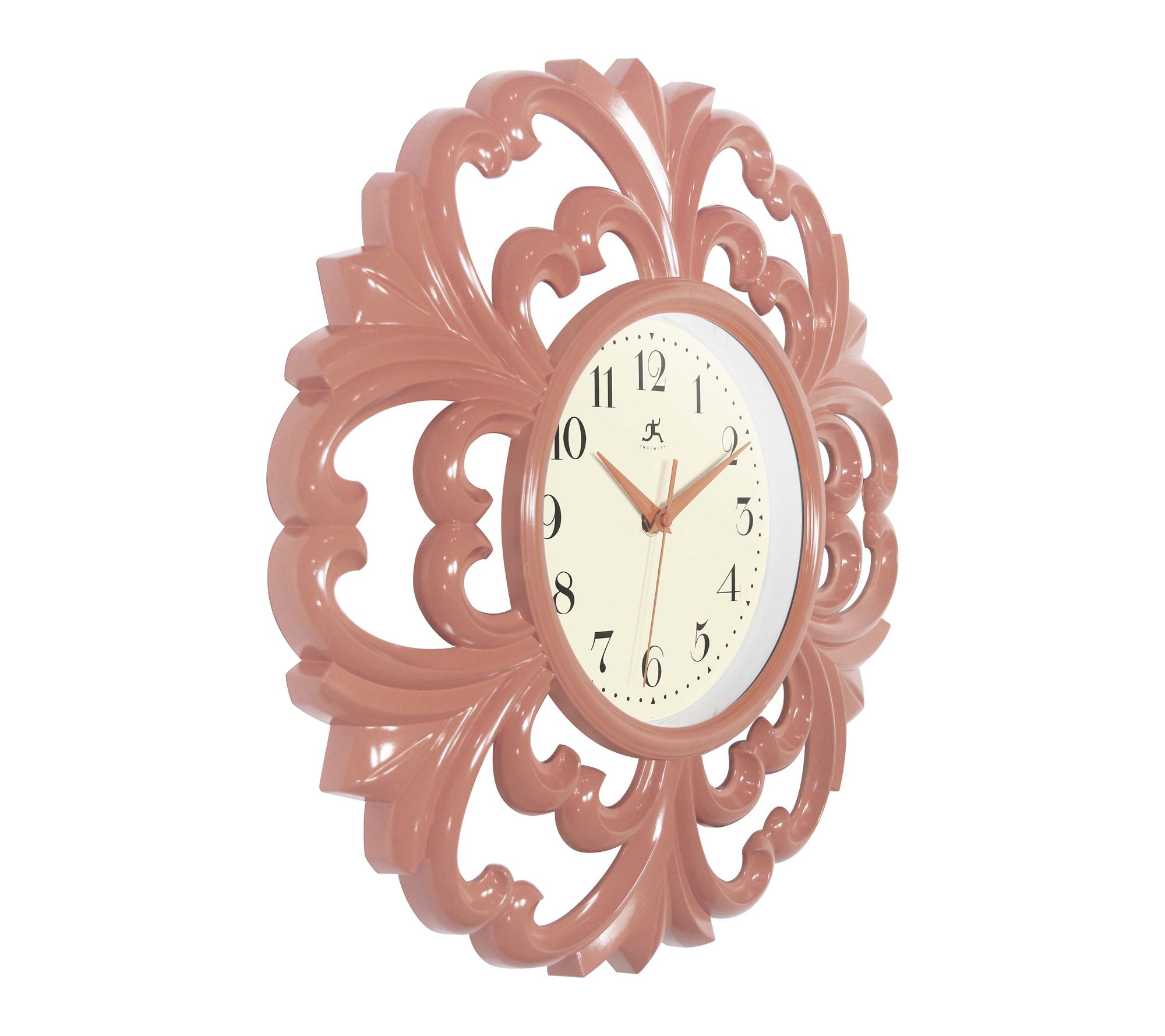 Infinity Instruments Wisteria Wall Clock, 15.5"